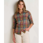 Toad & Co Re-Form Flannel LS Shirt Yucca Madras S
