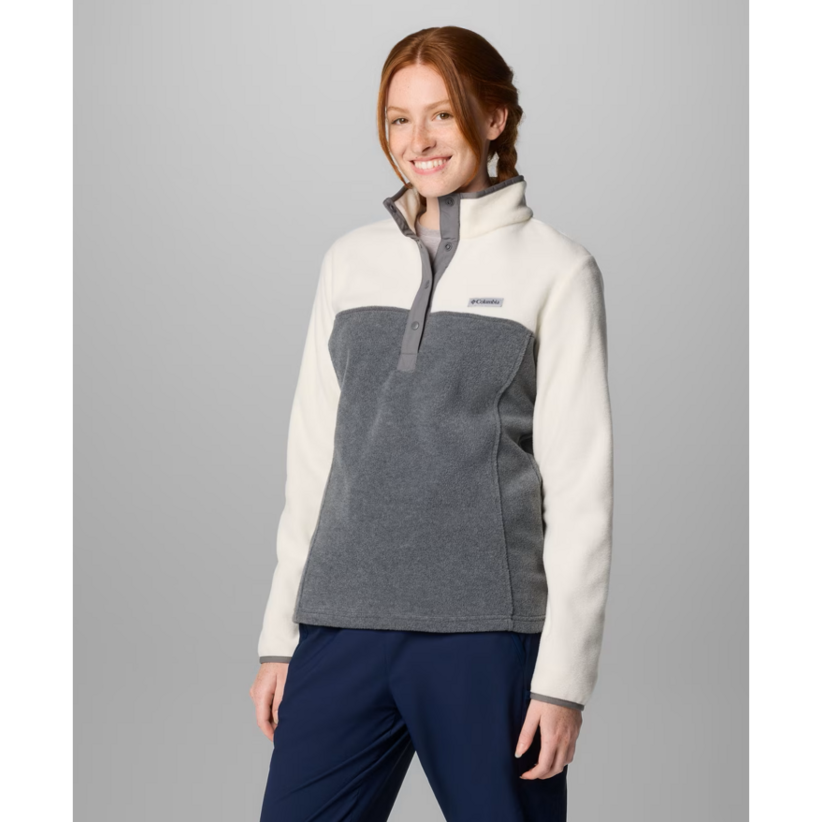 Columbia COLUMBIA  Benton Springs™ 1/2 Snap Pull Over II City Grey Heath S