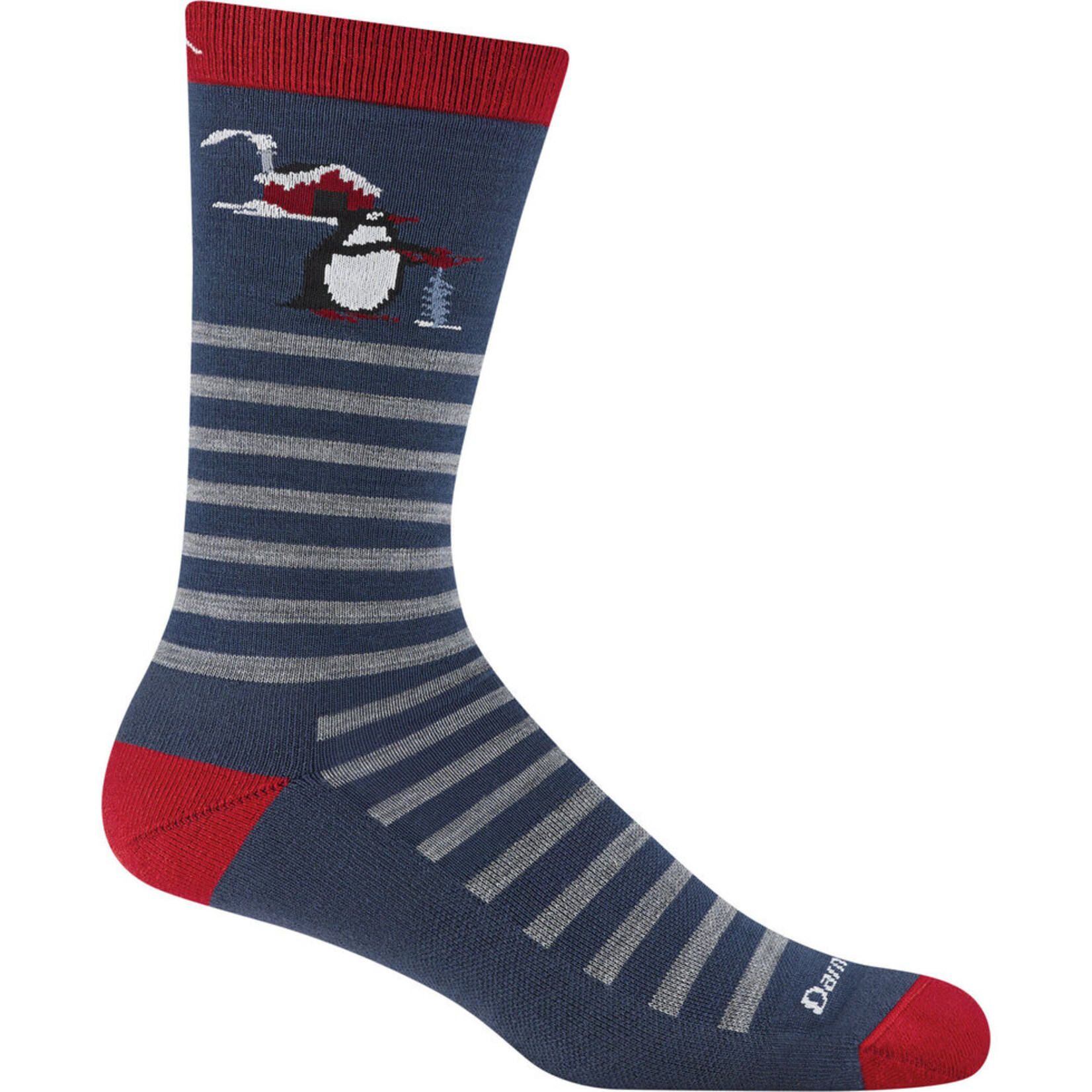 Darn Tough DARN TOUGH  Men's Lifestyle Wild Life Crew Lightweight with Cushion Polar Bear Lake Large