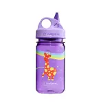 Nalgene NALGENE - 12oz Grip-N-Gulp Kids Sustain Bottle with Graphic - Purple Giraffe