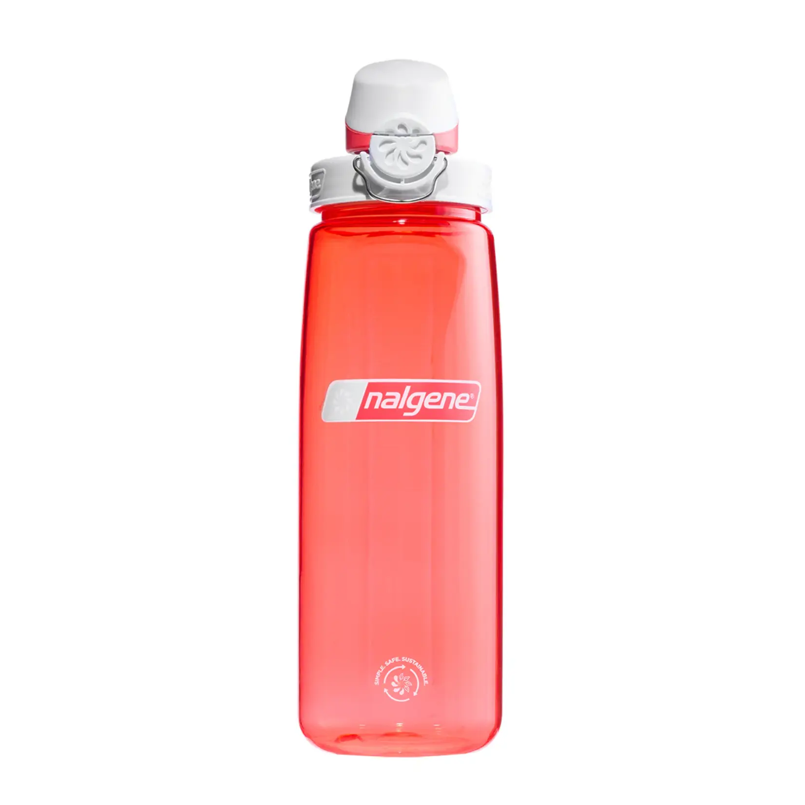 Nalgene NALGENE - 24oz On-The-Fly Lock-Top Sustain Bottle - Coral