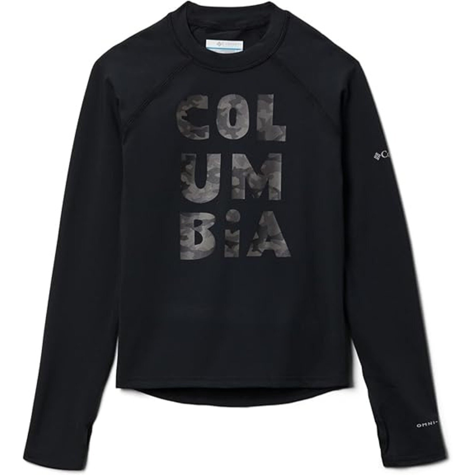 Columbia COLUMBIA Sandy Shores Printed LS Sunguard Black Camo Type XS