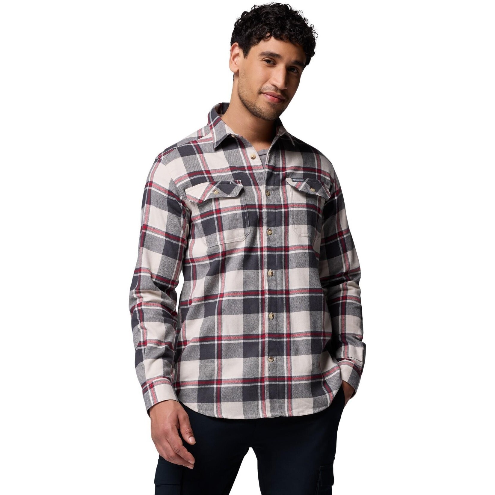 Columbia COLUMBIA  Flare Gun™ Stretch Flannel Dark Stone Trails Edge Plaid 4X