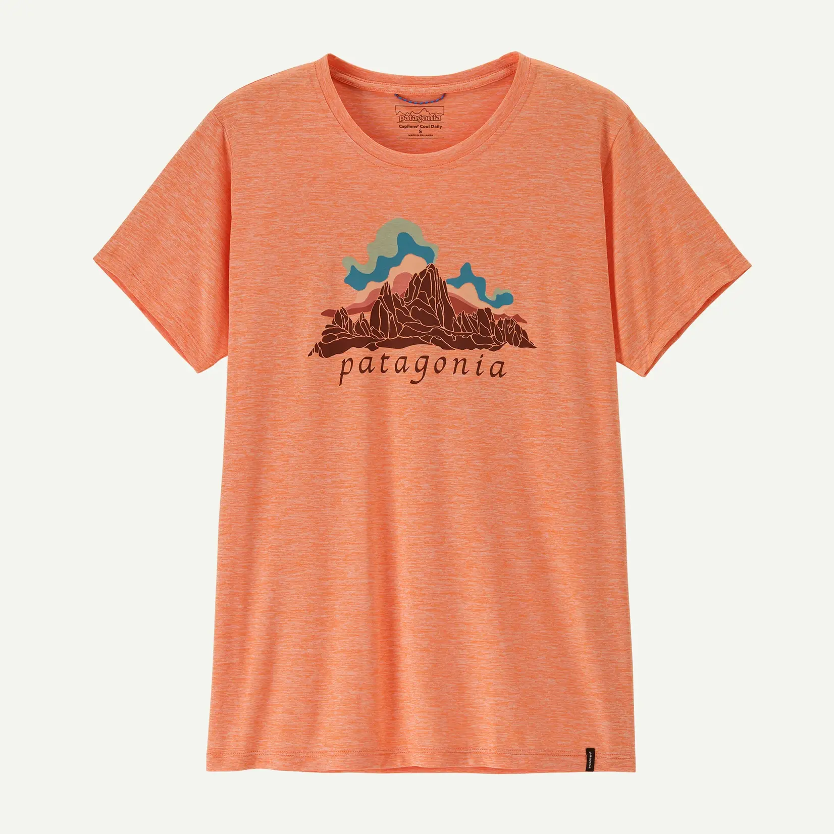 Patagonia Patagonia W's Cap Cool Daily Shirt - Fitz Roy Nimbus Peach Sherbet L