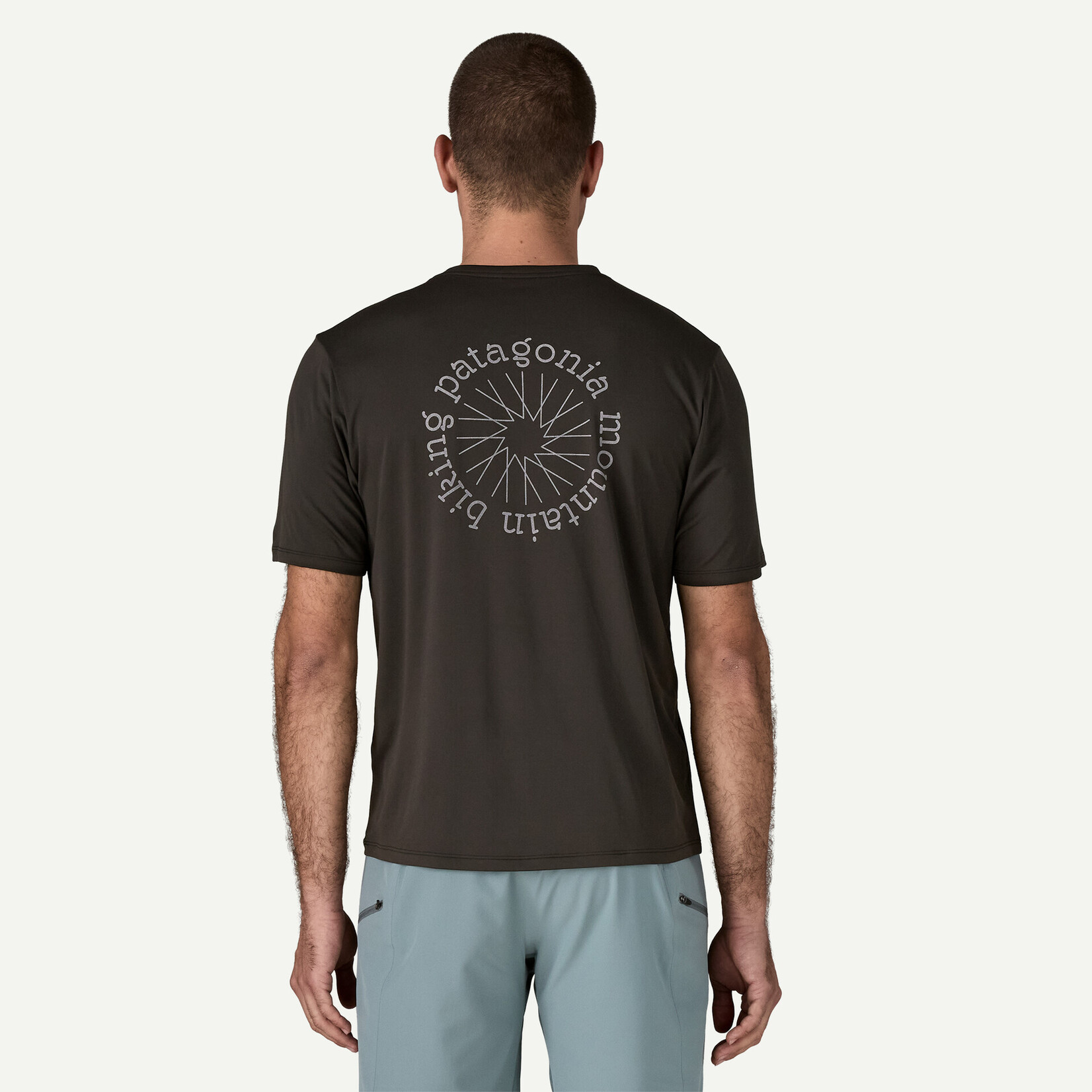 Patagonia Patagonia M's Cap Cool Daily Shirt - Spoke Stencil Black M