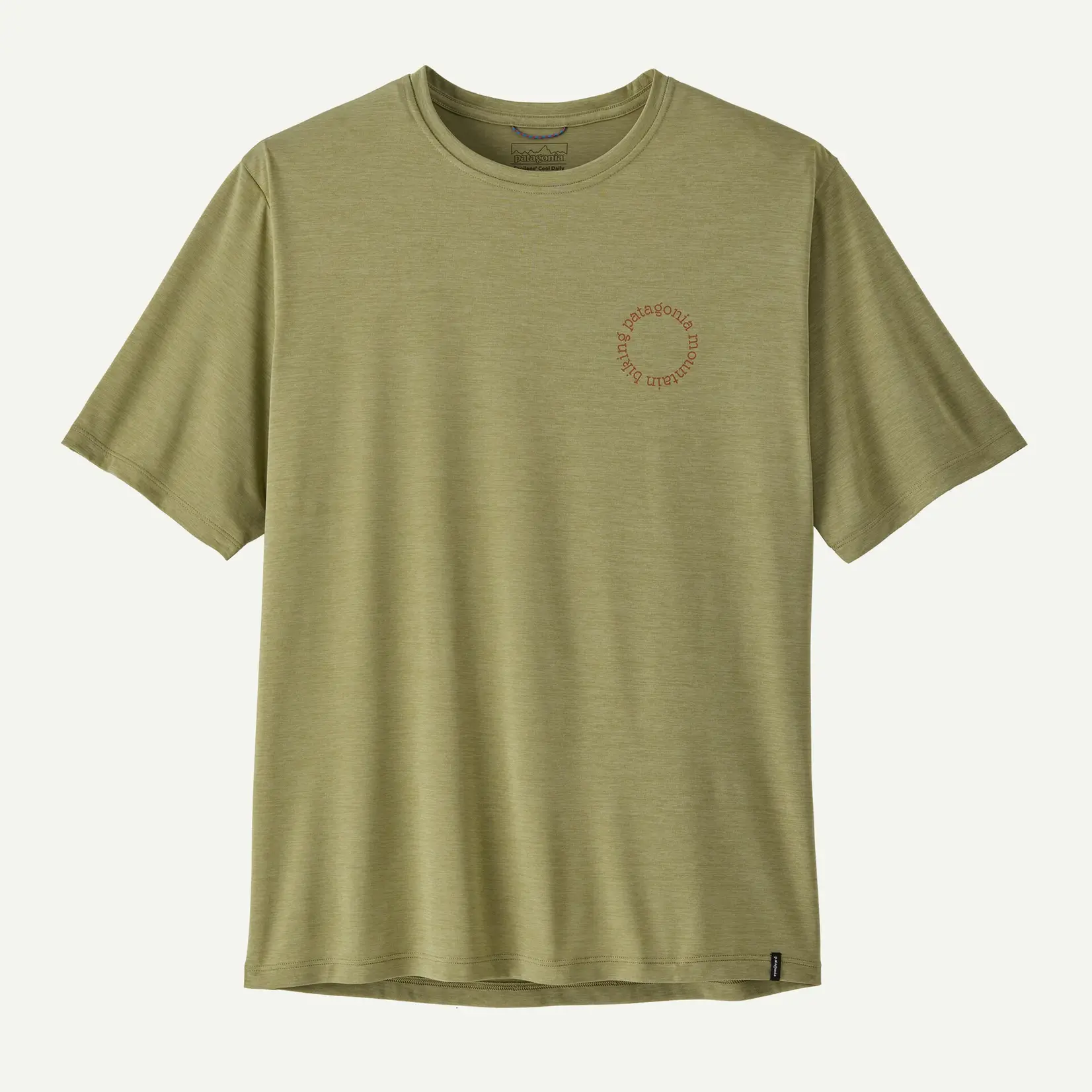 Patagonia Patagonia M's Cap Cool Daily Shirt - Spoke Stencil Gumtree Green - Light Gumtree Green X-Dye XL