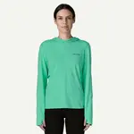 Patagonia Patagonia W's Cap Cool Sun Hoody - Peak Visions Aqua Stone - Early Teal X-Dye M