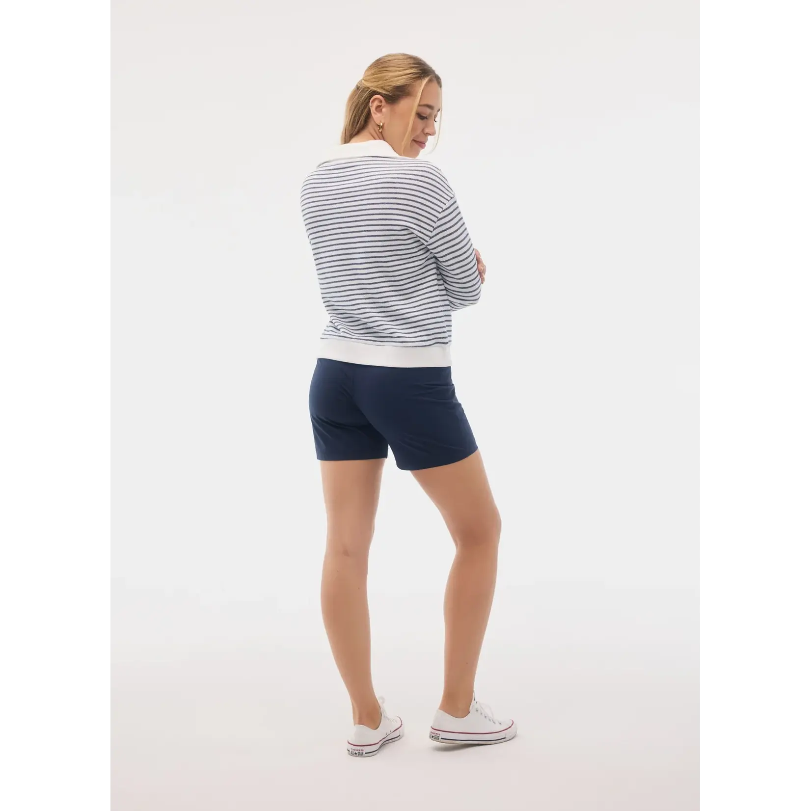 FIG FIG - Hampton Mid Zip - Sail Stripe - L