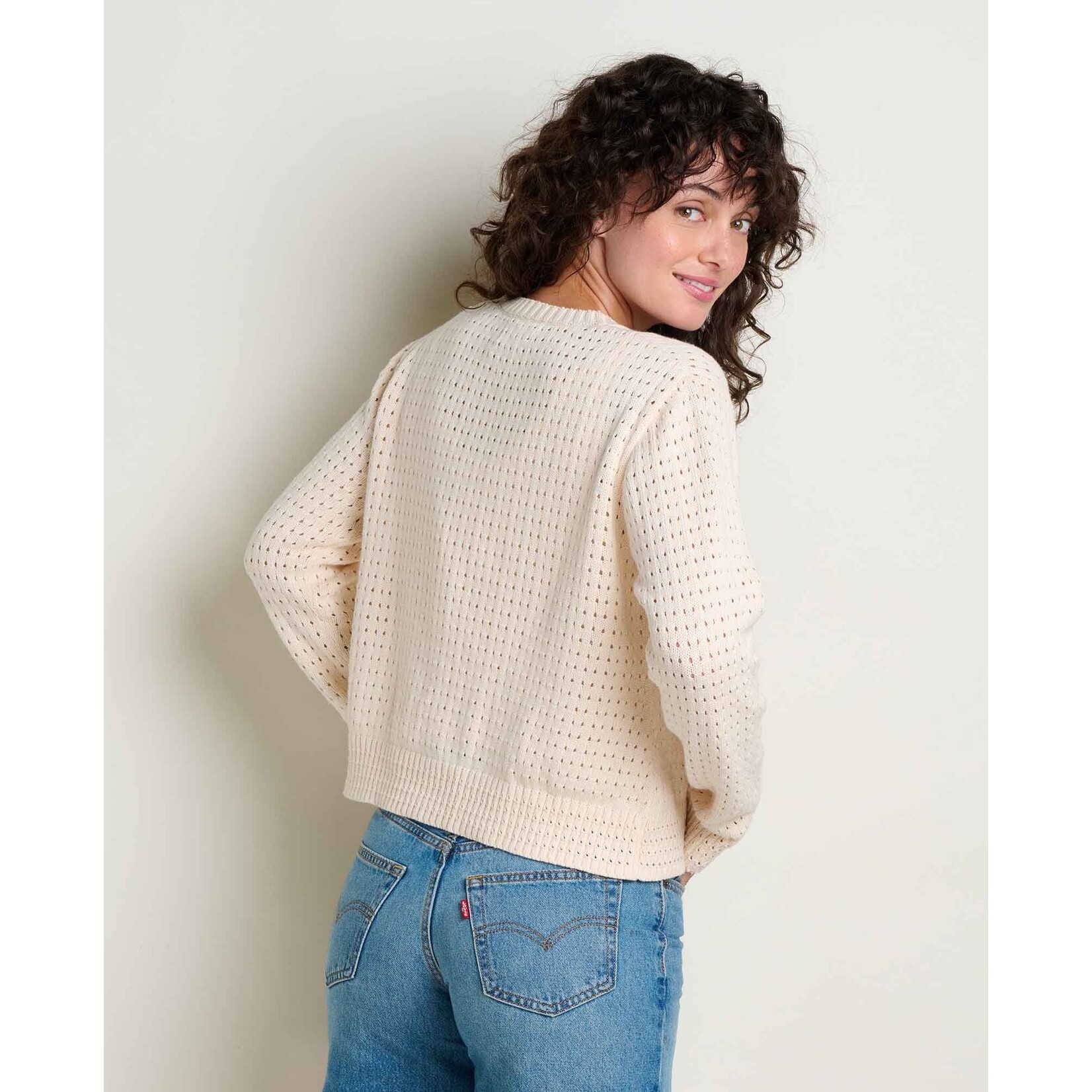 Toad & Co Toad & Co bianca pointelle cardigan salt M