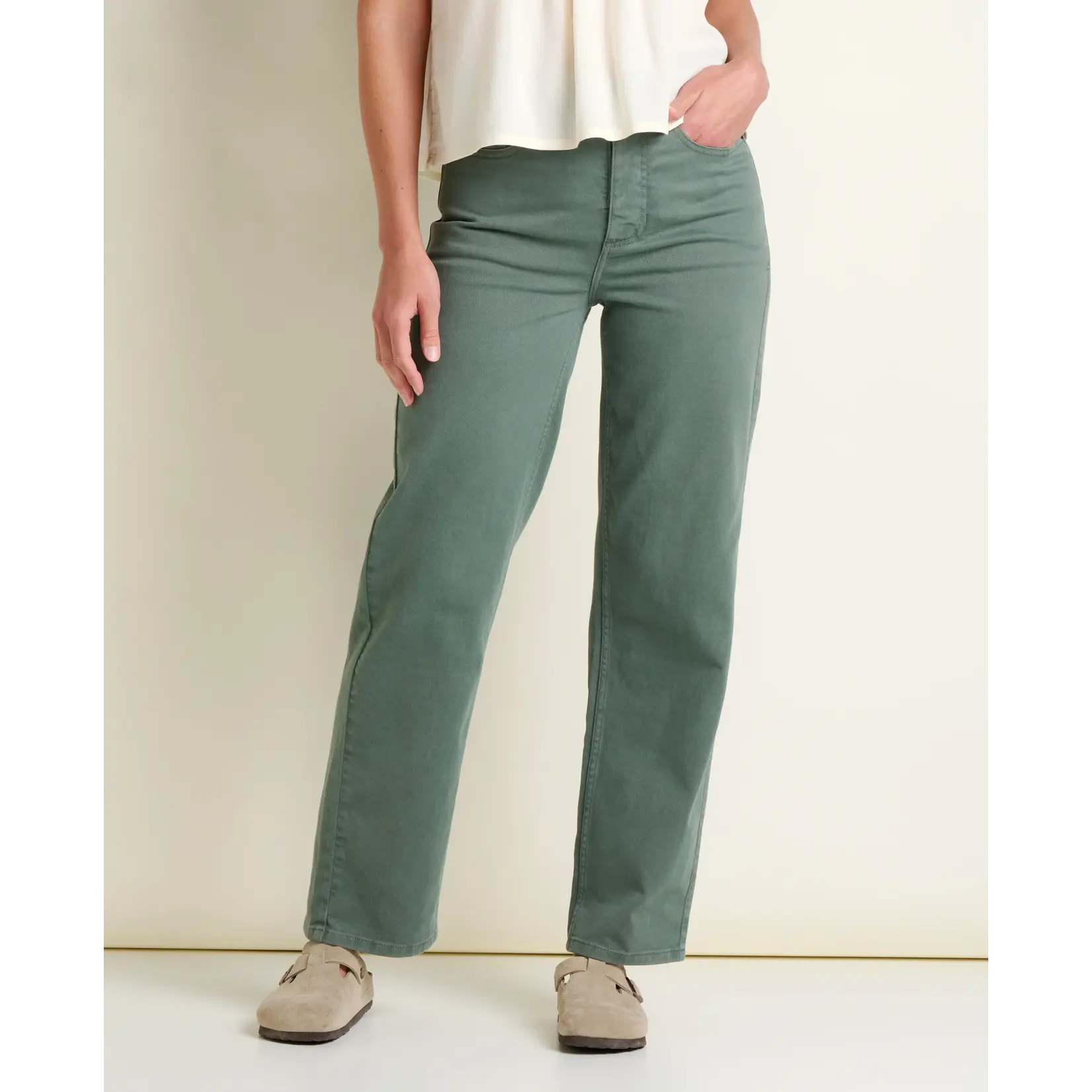 Toad & Co Toad & Co w's tamarack straight jean laurel 8