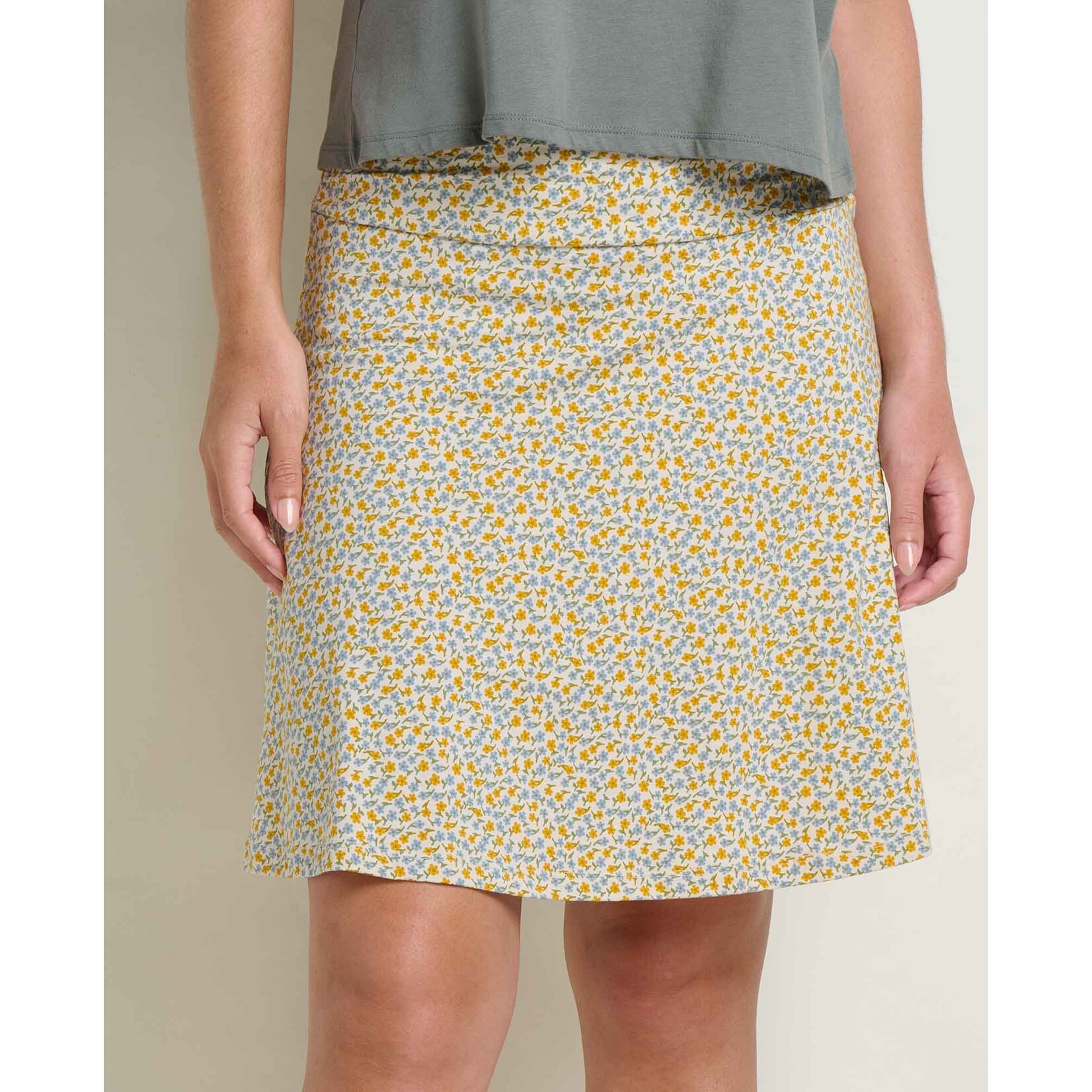 Toad & Co Toad & Co chaka skirt gold print L