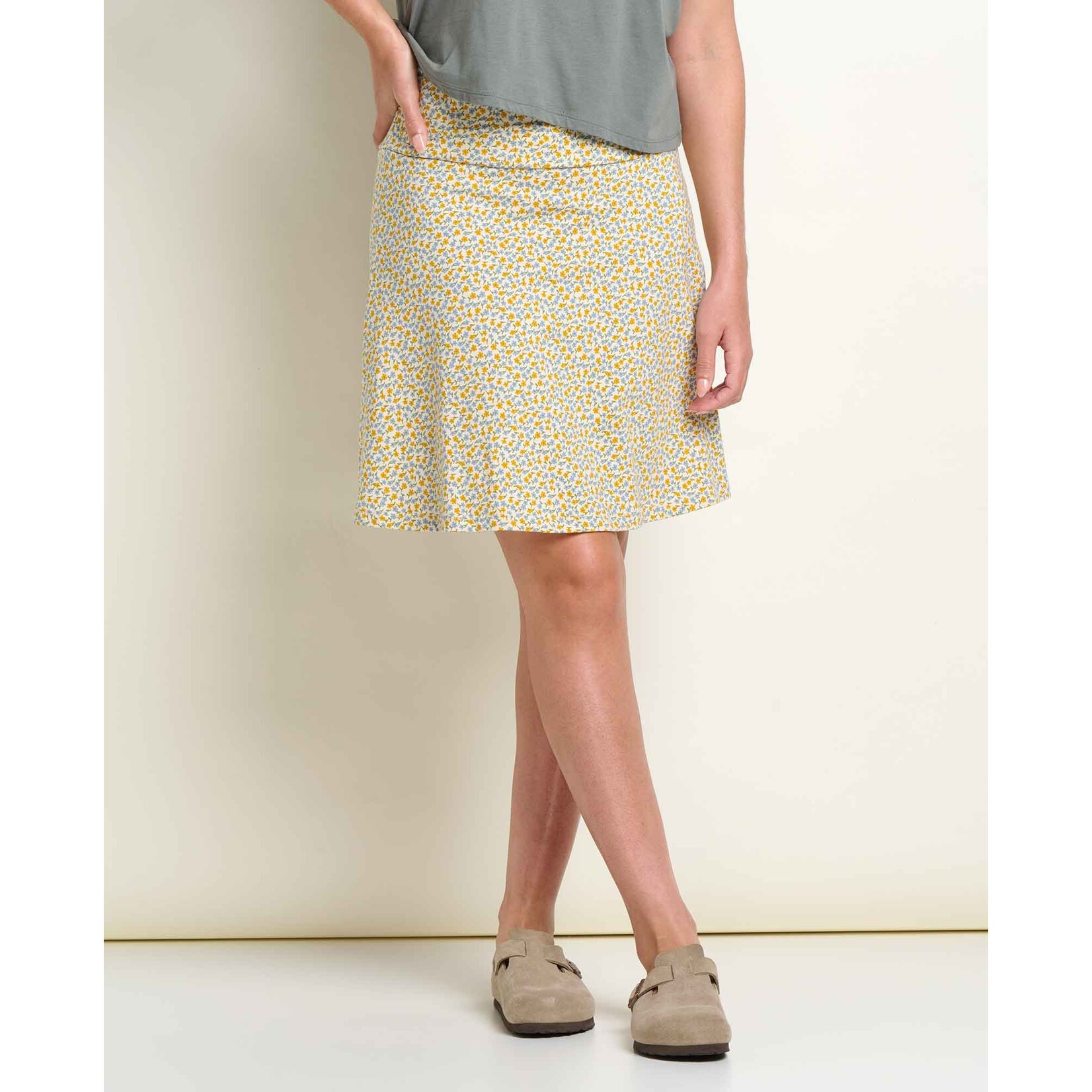 Toad & Co Toad & Co chaka skirt gold print S