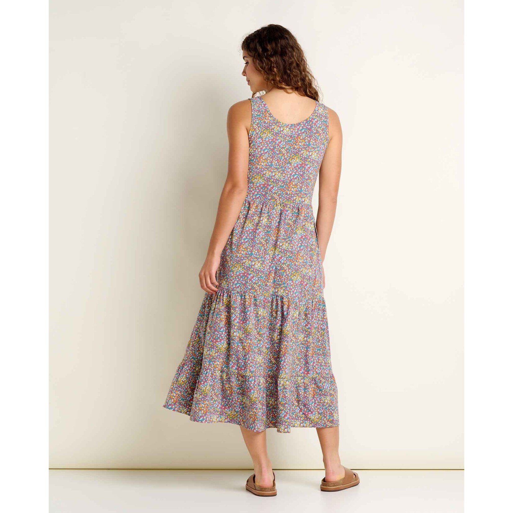 Toad & Co Toad & Co sunkissed sunsana midi dress pacific blue print S