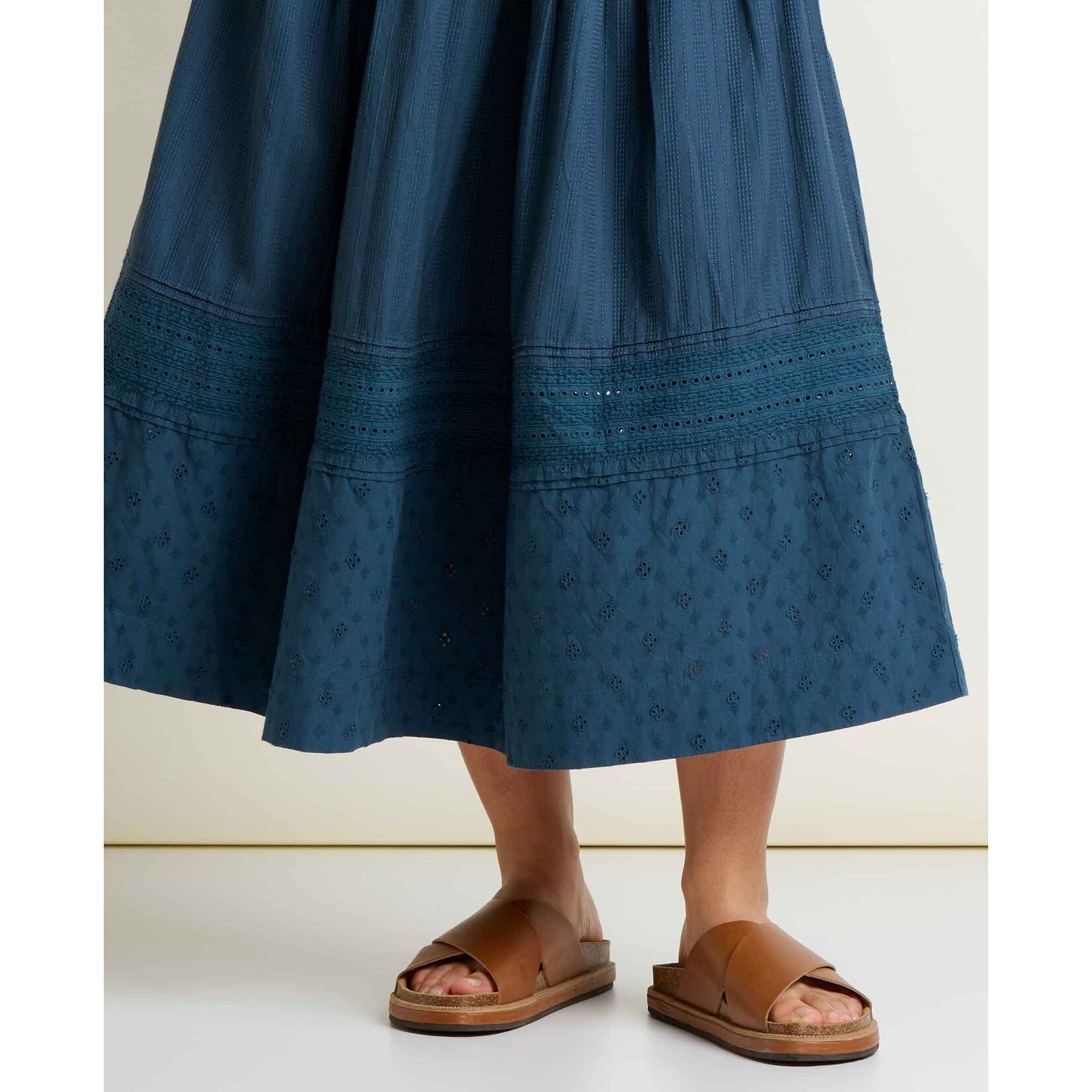 Toad & Co Toad & Co airscape midi skirt midnight dobby M