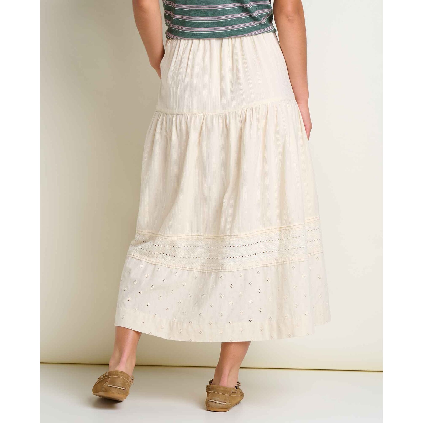 Toad & Co Toad & Co airscape midi skirt salt dobby S