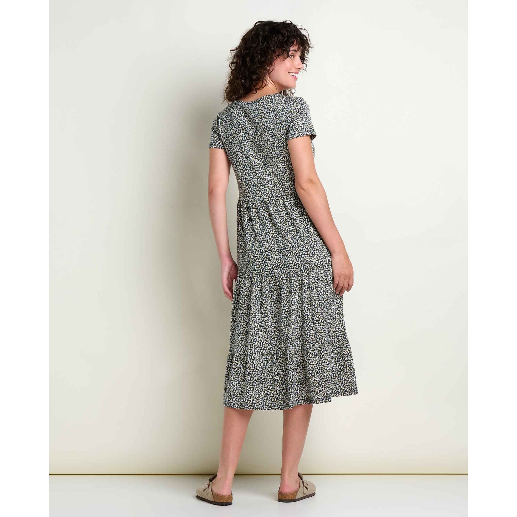Toad & Co Toad & Co marley tiered midi dress midnight print S