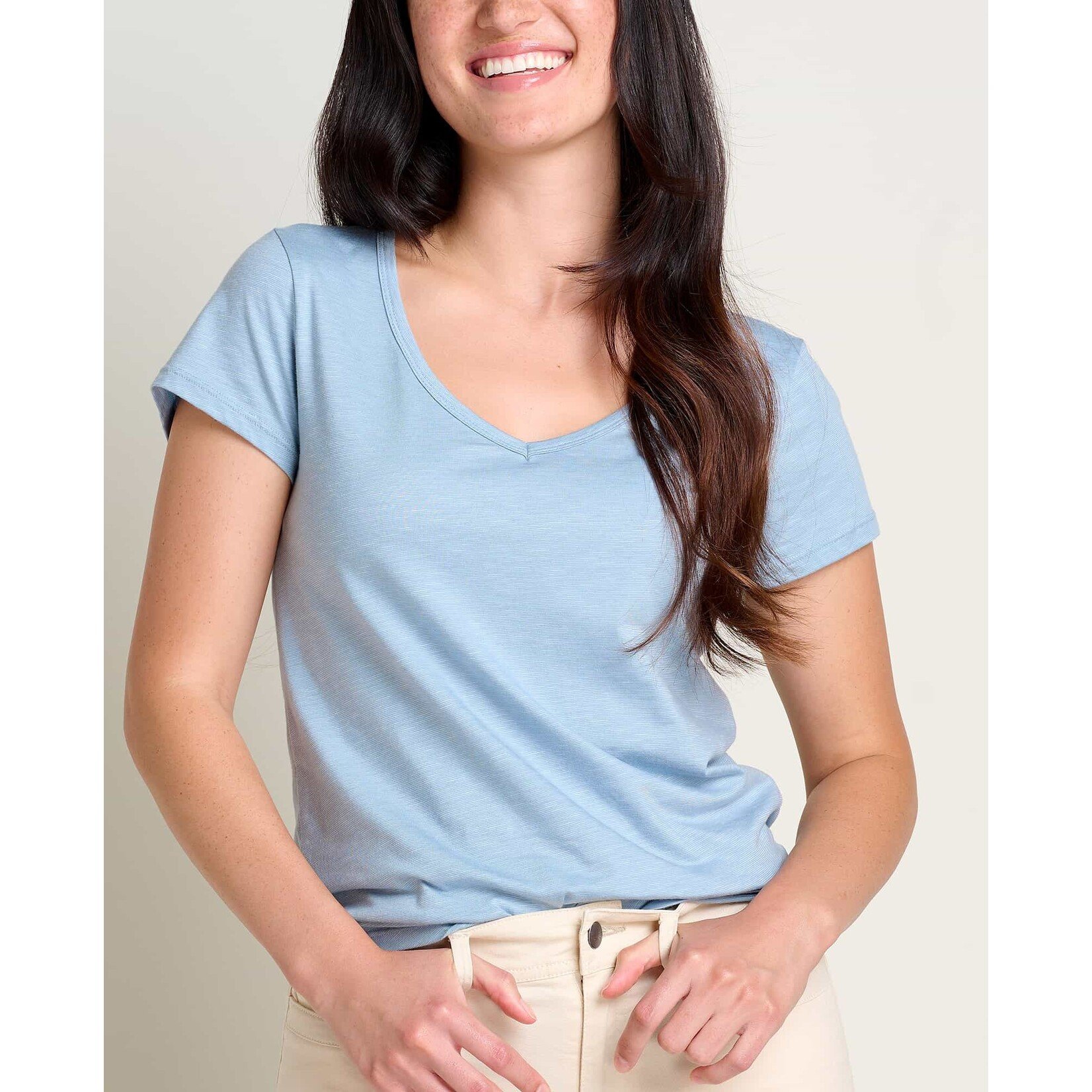 Toad & Co Toad & Co marley ss v tee weathered blue L