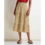 Toad & Co Toad&Co - Marigold Tiered Midi Skirt - Cinnamon Ditsy - L