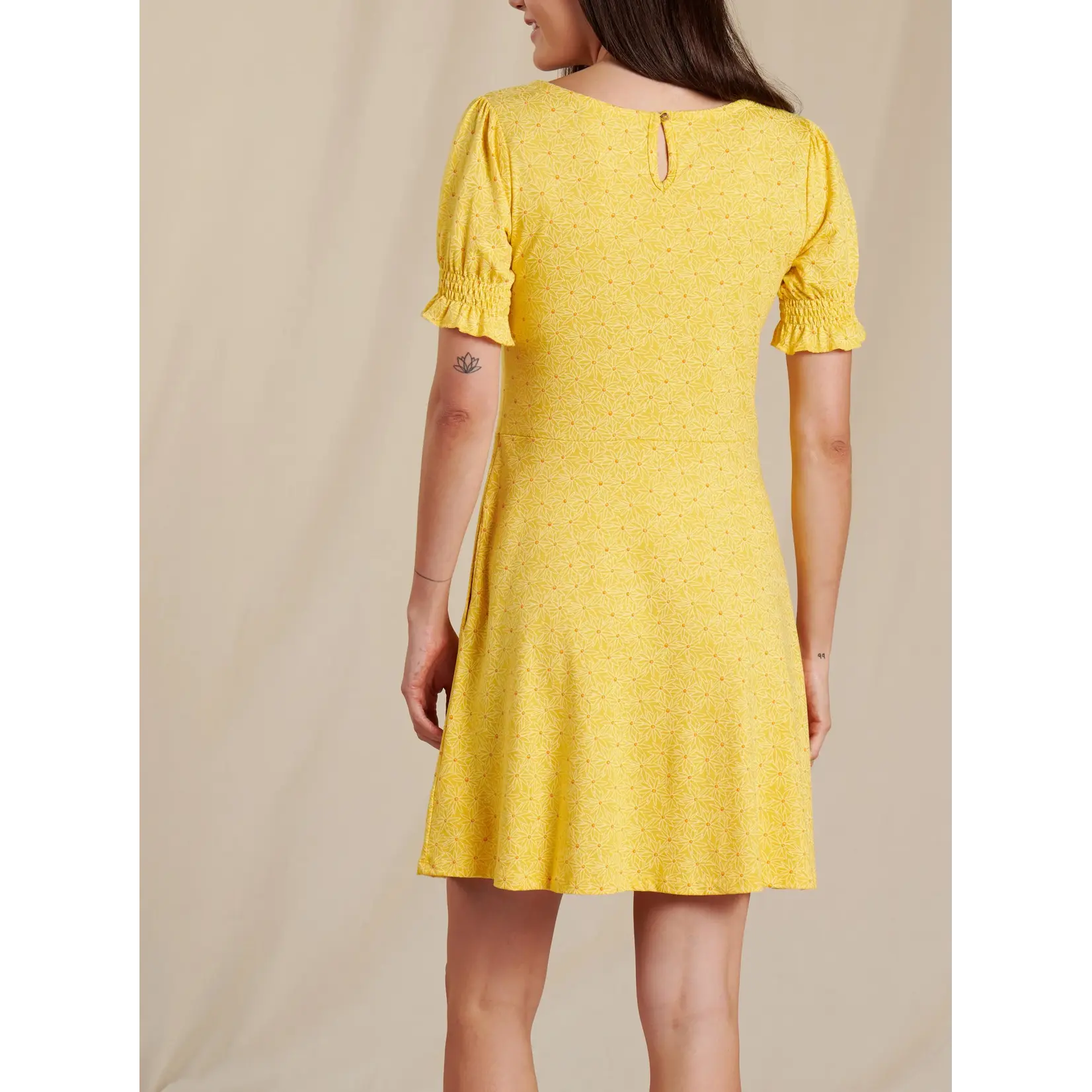 Toad & Co Toad & Co LAUREL SS DRESS LEMON DAISY PRINT S