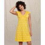 Toad & Co Toad & Co rosemarie dress lemon sunflower print M
