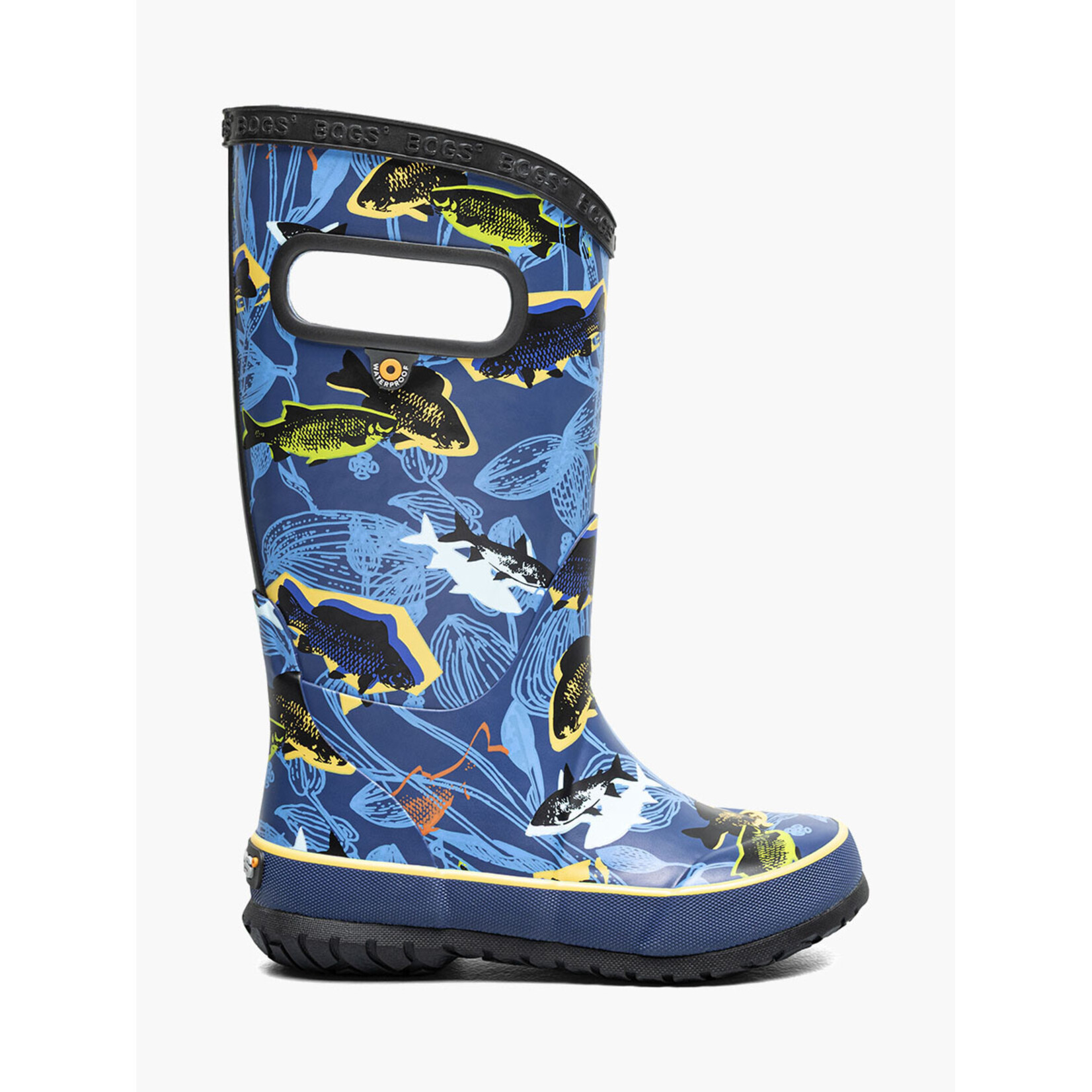 Bogs BOGS RAINBOOT FISH NAVY MULTI 10