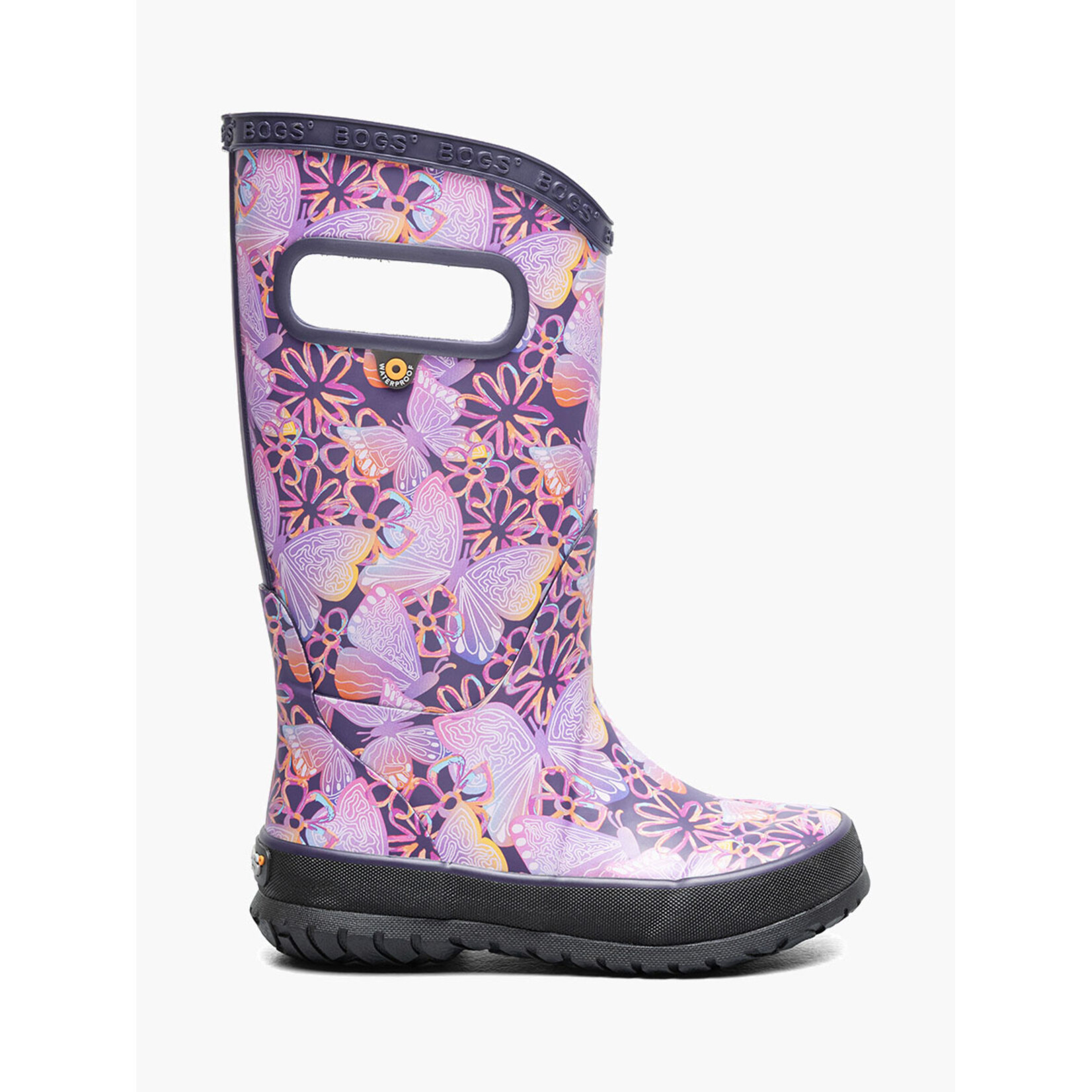 Bogs BOGS RAINBOOT SOLAR BUTTERFLY PRPL MULTI 13