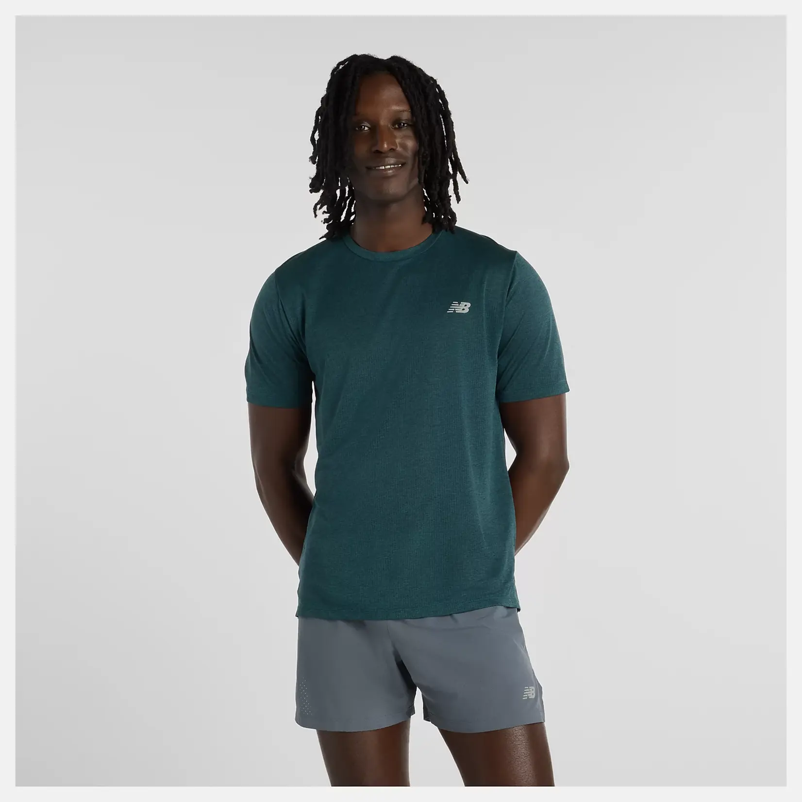 New Balance New Balance RC Essential T-Shirt MEDUSA GREEN HEATHER L