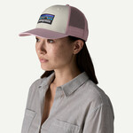 Patagonia Patagonia P-6 Logo Trucker Hat White w/Quiet Violet ALL