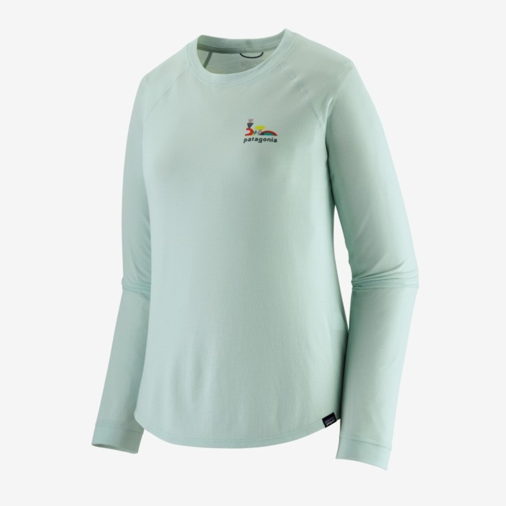 Patagonia Patagonia W's L/S Cap Cool Trail Graphic Shirt Lose It: Wispy Green L