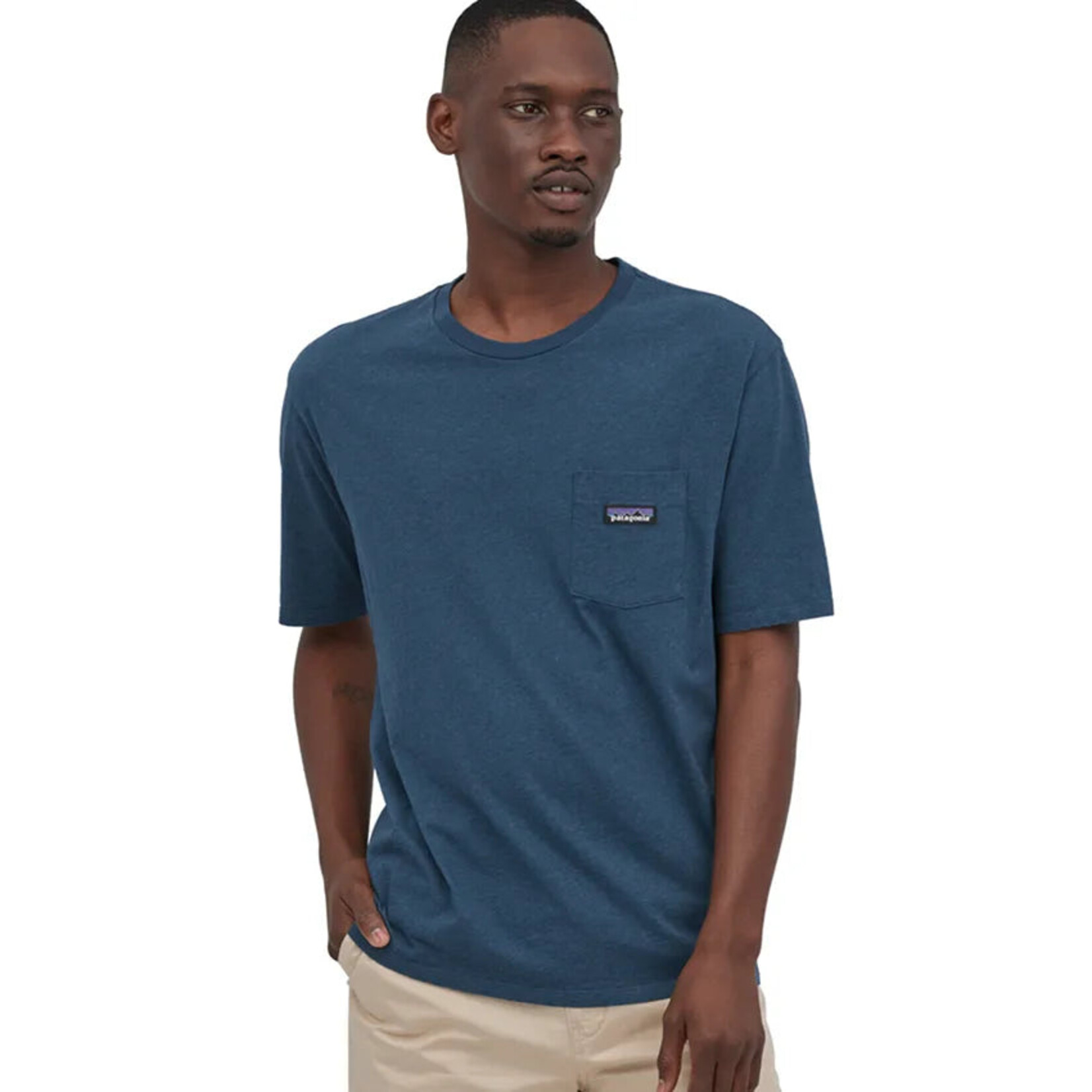 Patagonia Patagonia M's Regenerative Organic Certified Cotton LW Pocket Tee Tidepool Blue S