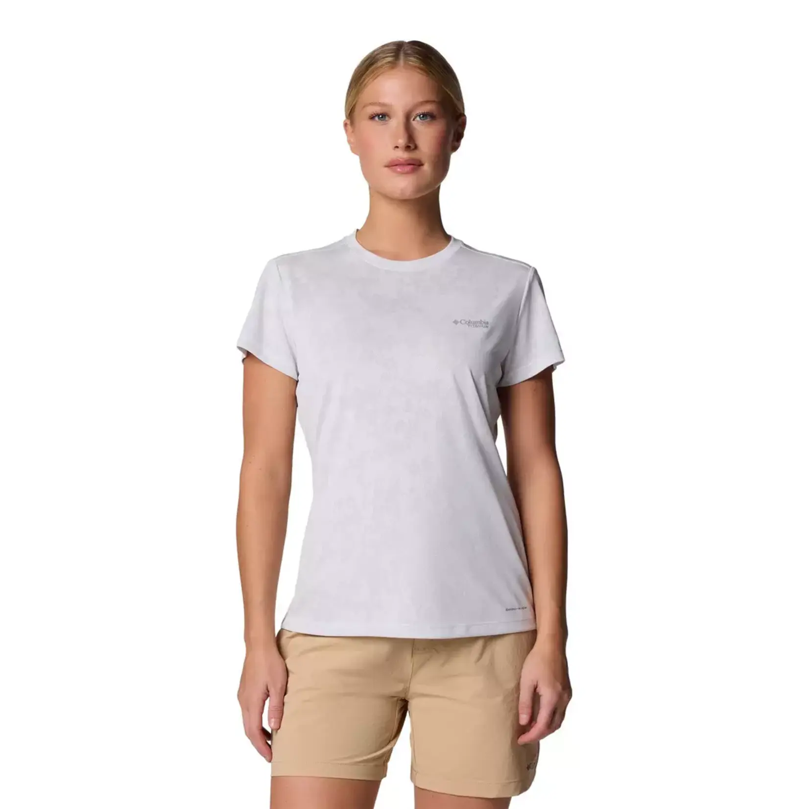 Columbia COLUMBIA Bluebird Canyon™ Short Sleeve Crew White Popflorid XS
