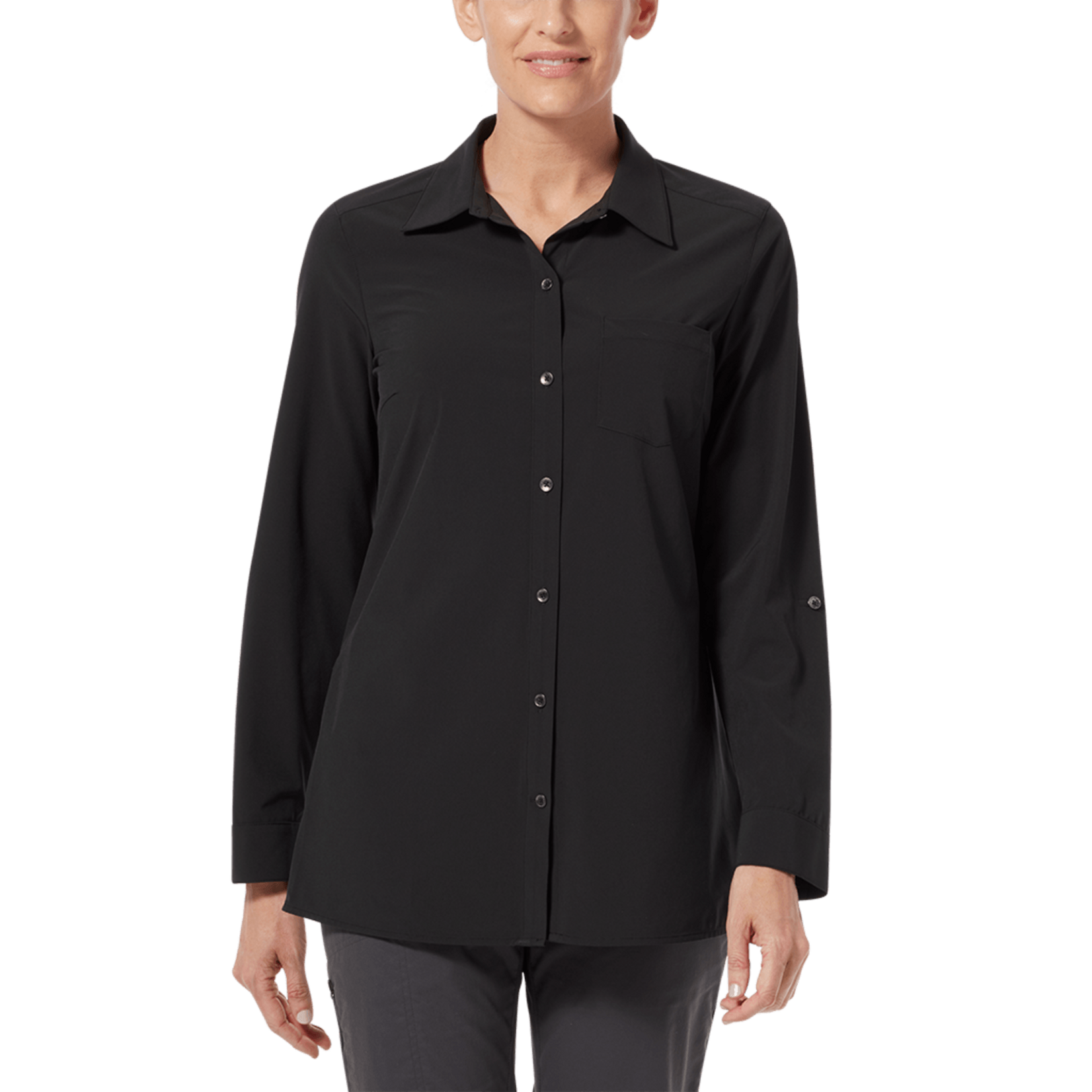 Royal Robbins Royal Robbins Spotless Traveler L/S Jet Black L
