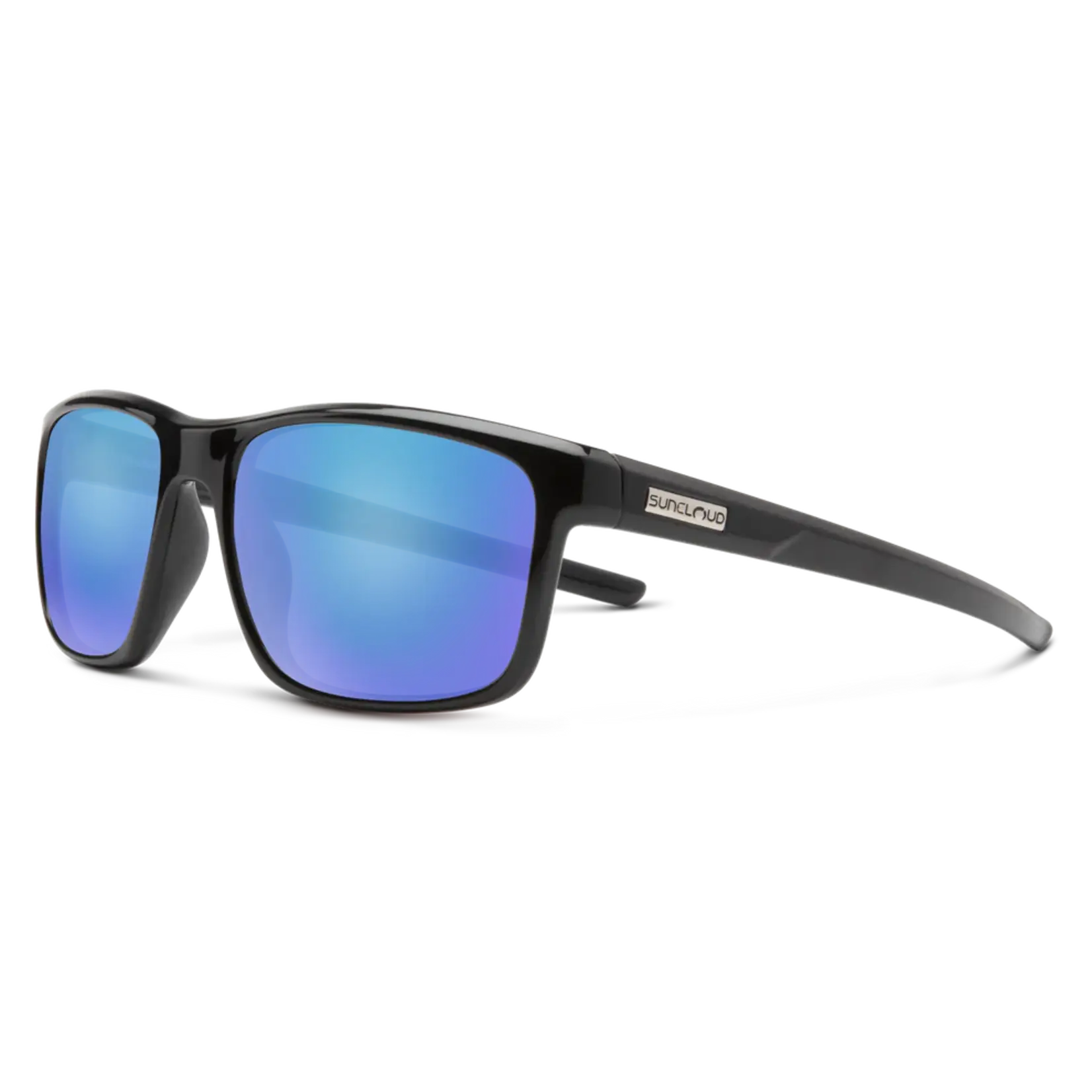 Suncloud Suncloud Respek Black || Polarized Blue Mirror