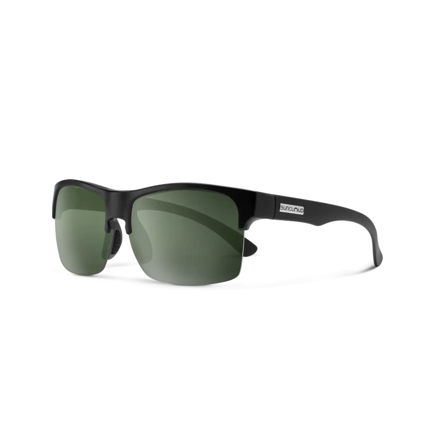Suncloud Suncloud Rambler Lite Matte Black | Polarized Gray Green