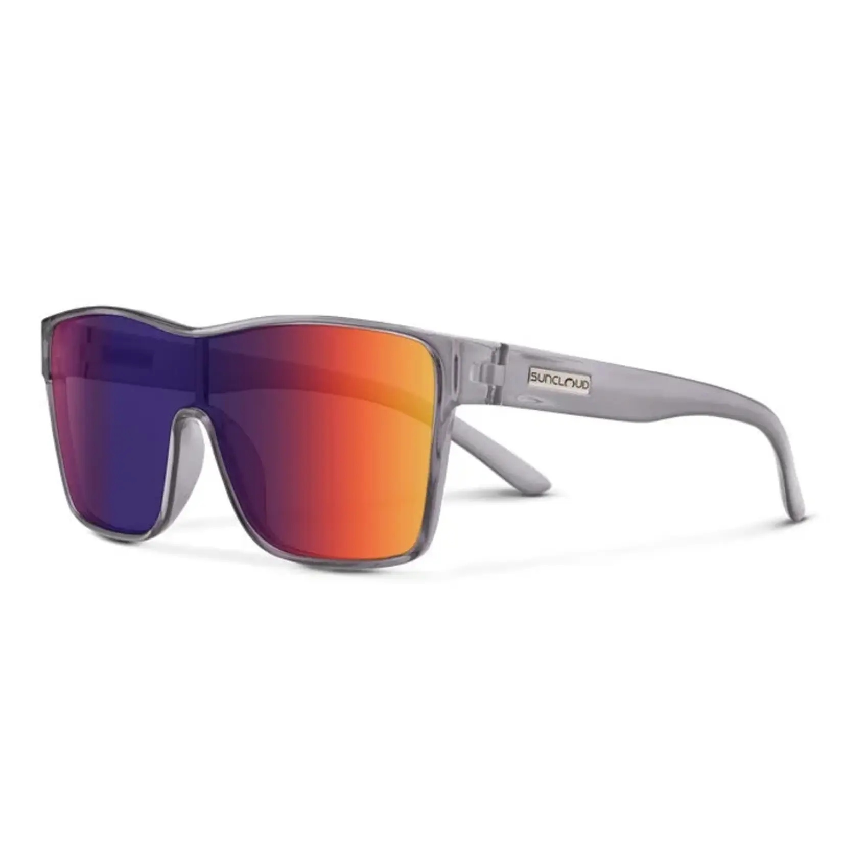 Suncloud Suncloud Biff Transparent Gray | Polarized Plasma Mirror