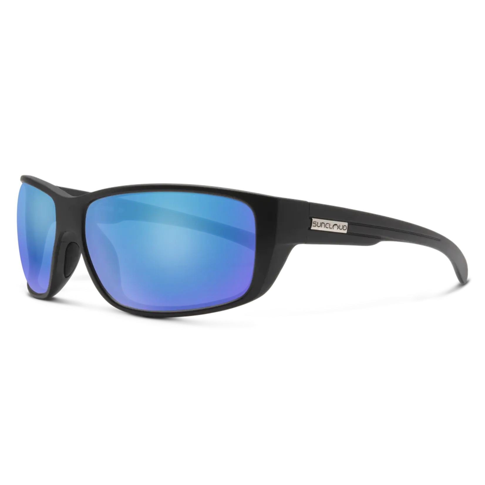 Suncloud Suncloud Milestone Matte Black || Polarized Blue Mirror