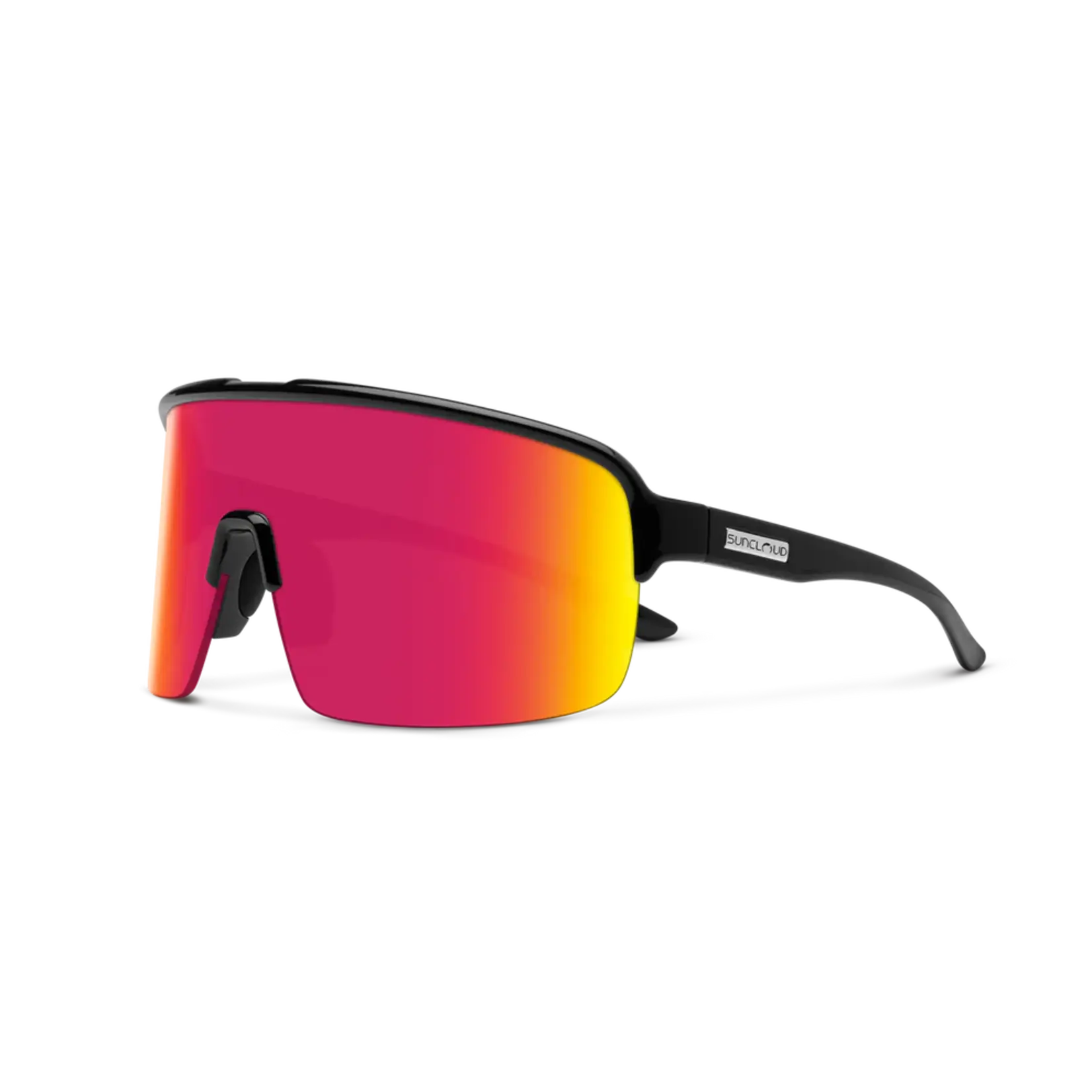 Suncloud Suncloud Amplify Black | Polarized Red Mirror