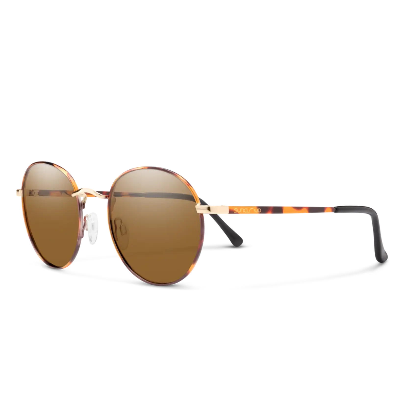 Suncloud Suncloud Bridge City Metal Tortoise | Polarized Brown