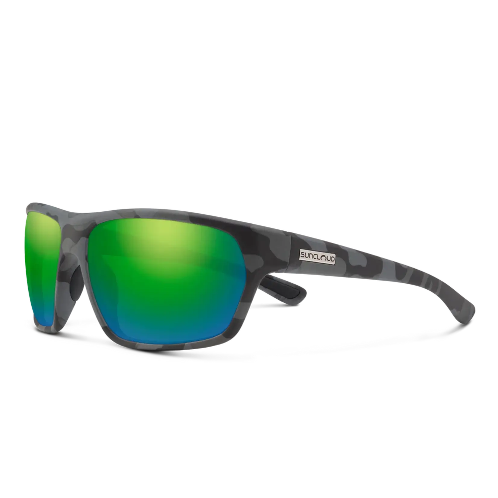 Suncloud Suncloud Boone Matte Stonefish | Polarized Green Mirror