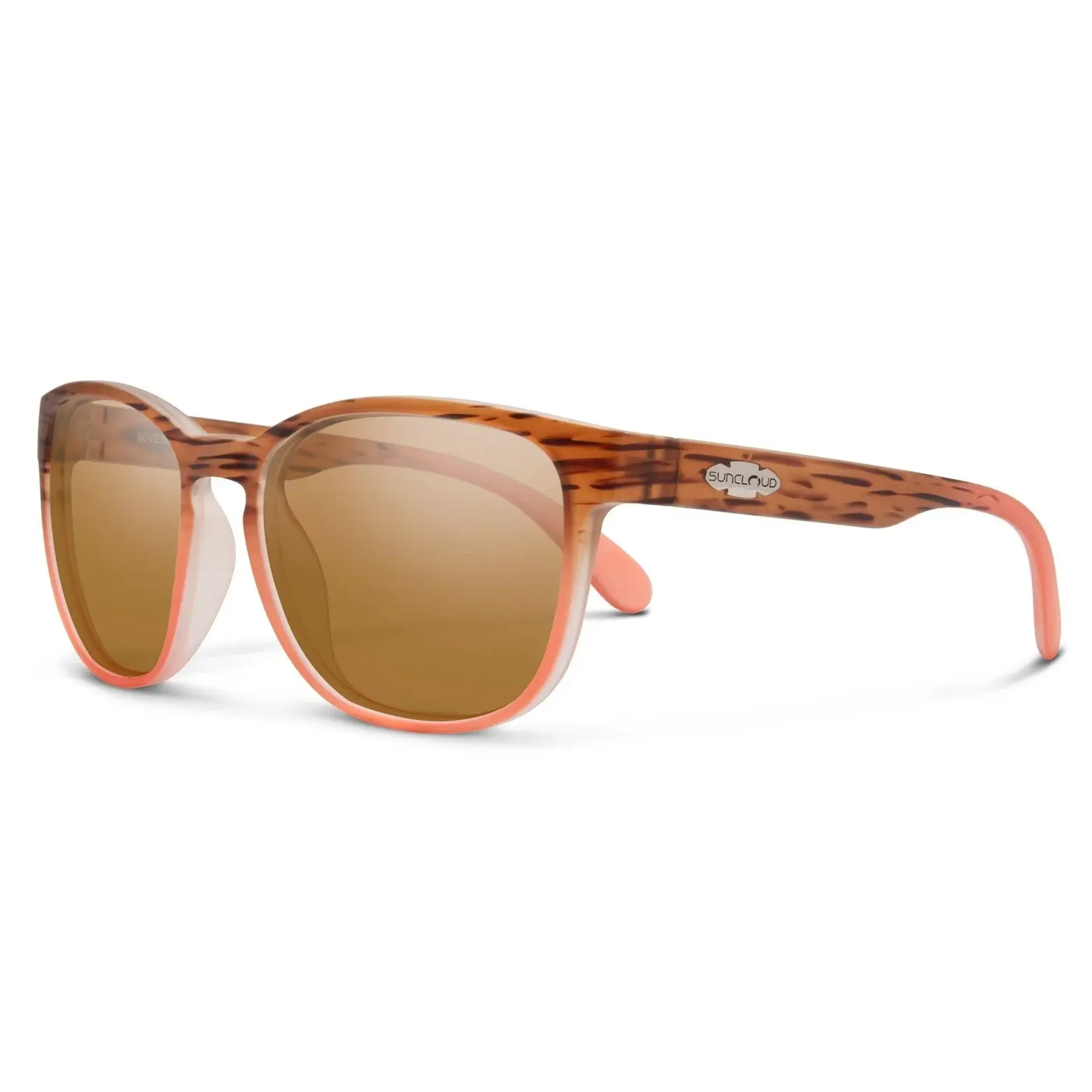 Suncloud SUNCLOUD -  Loveseat Matte Tortoise  Pink Fade || Polarized Brown
