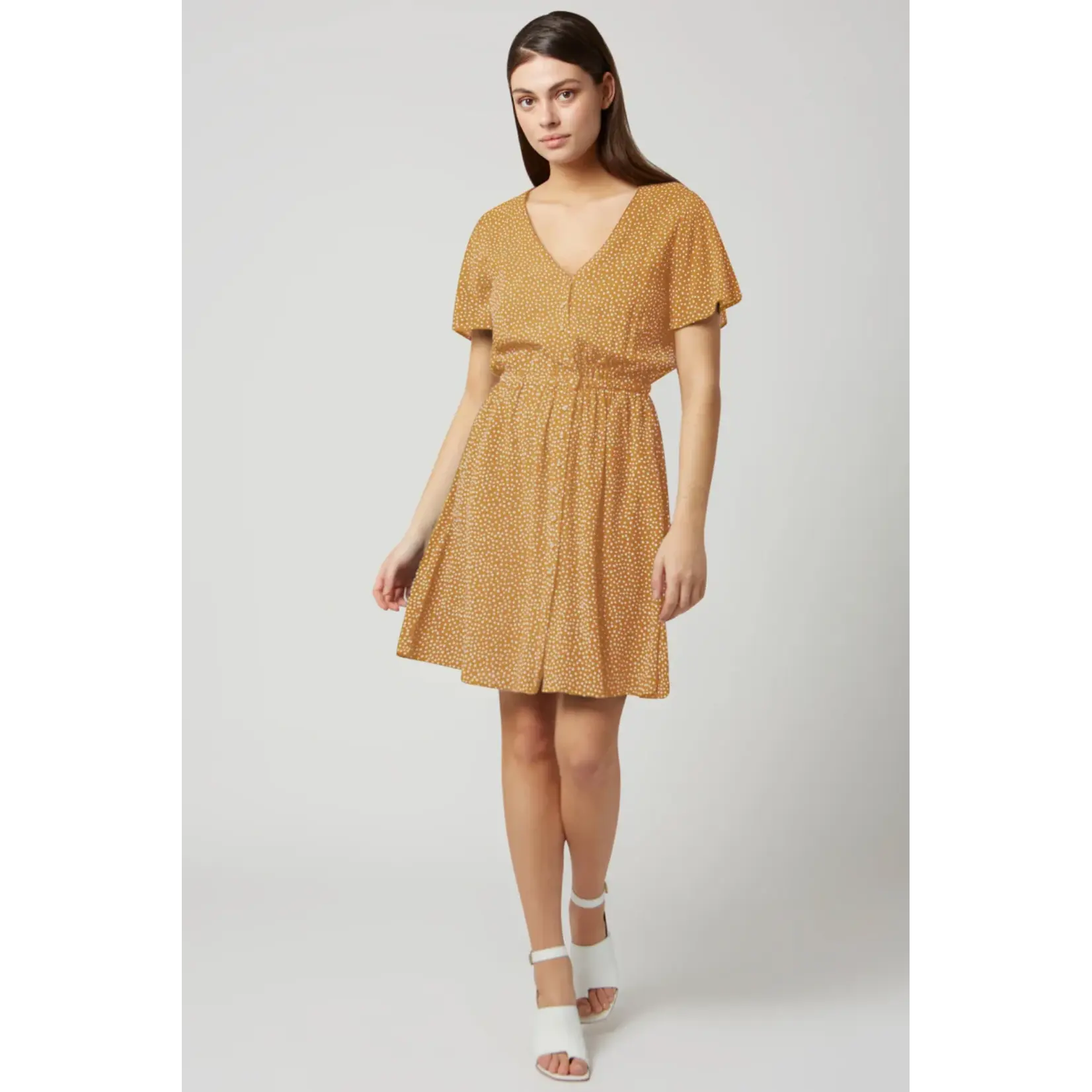 FIG FIG HELENA DRESS DOTTY AMBER S