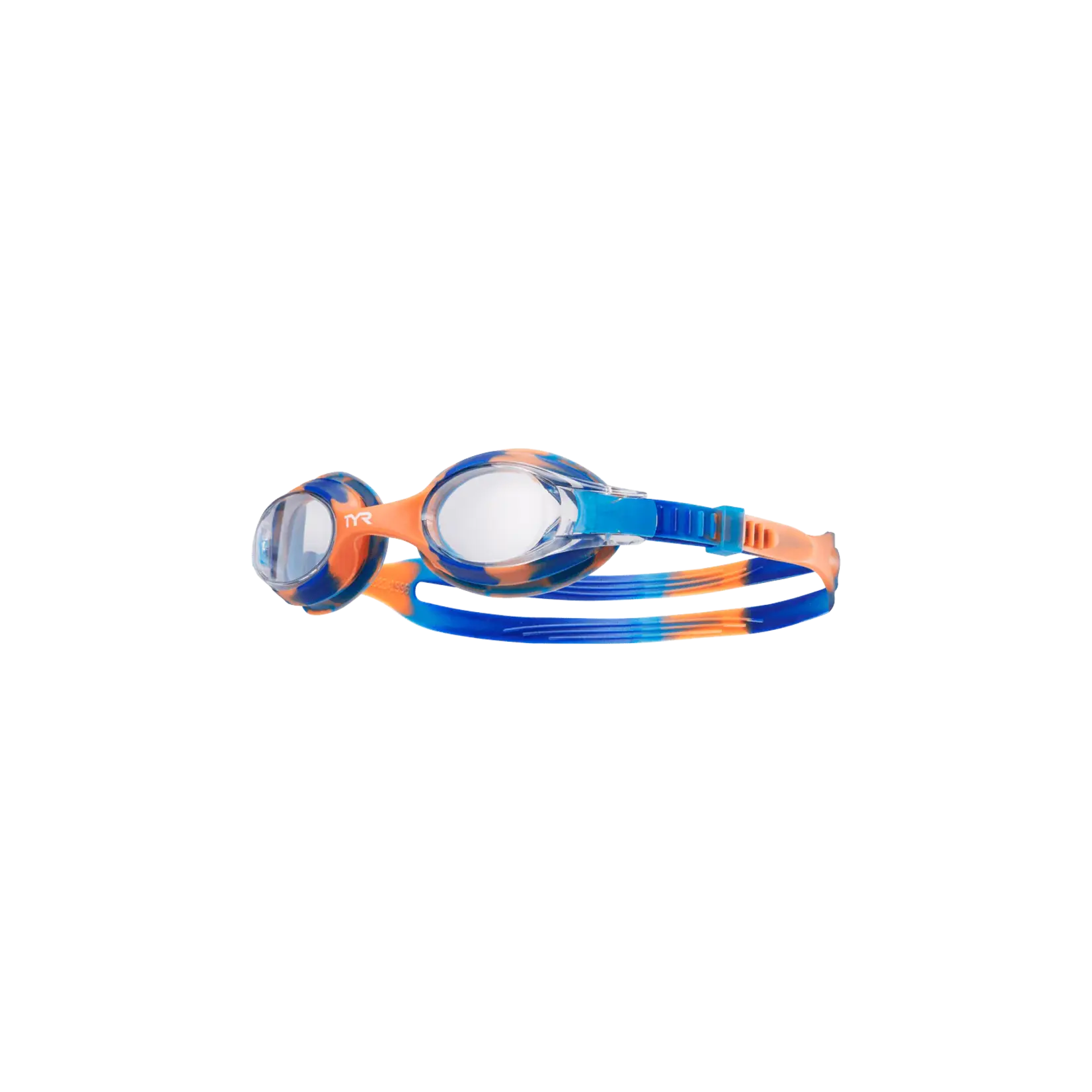 TYR Swimple Tie Dye Kids Goggles  - Blue/Orange