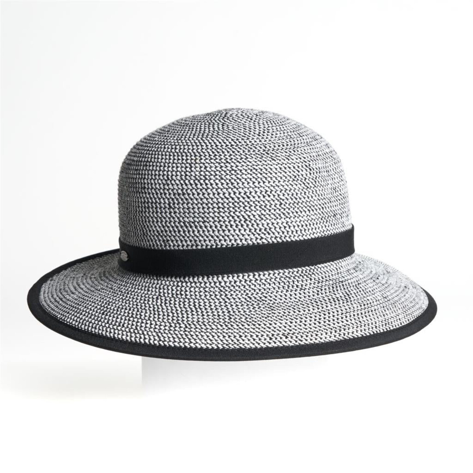 Canadian Hat CANADIAN HAT ANNIE CLOCHE HAT IN STRAW Black-Mix M
