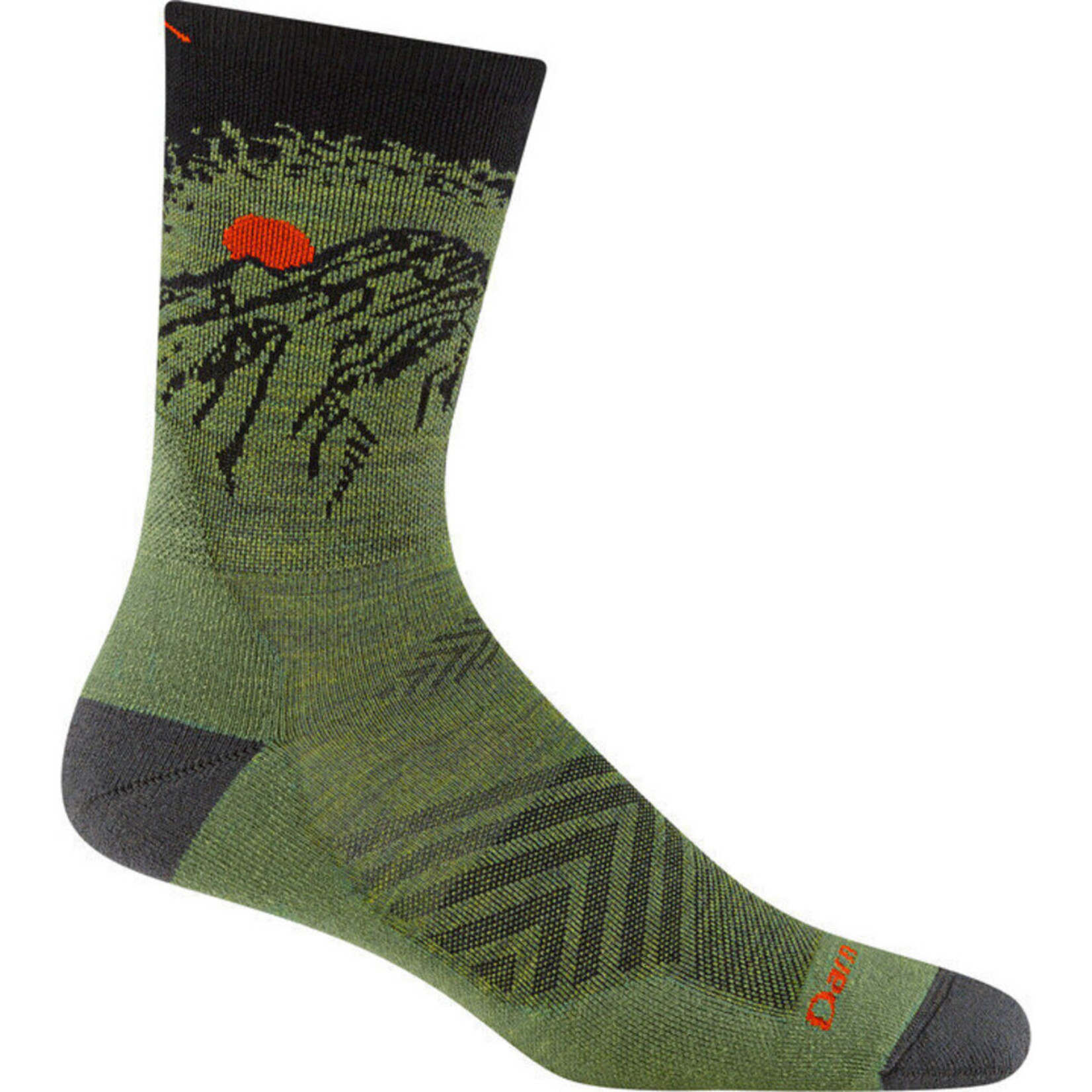 Darn Tough Darn Tough 1066 Vert Micro Crew Lichen Size: L