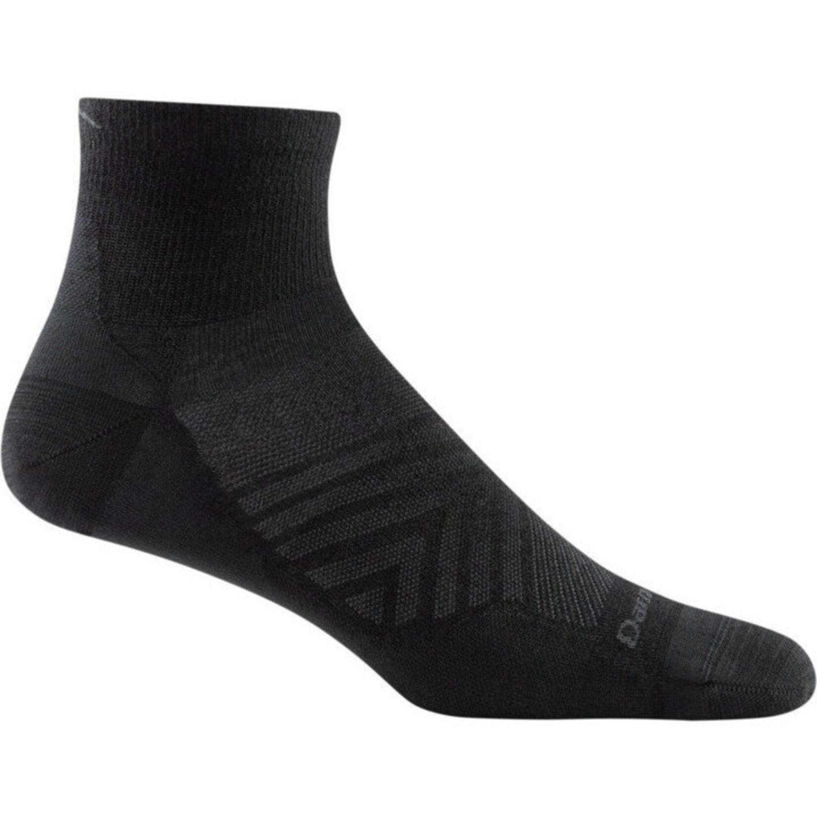 Darn Tough Darn Tough 1034 Run 1/4 Sock Black Size: X Large