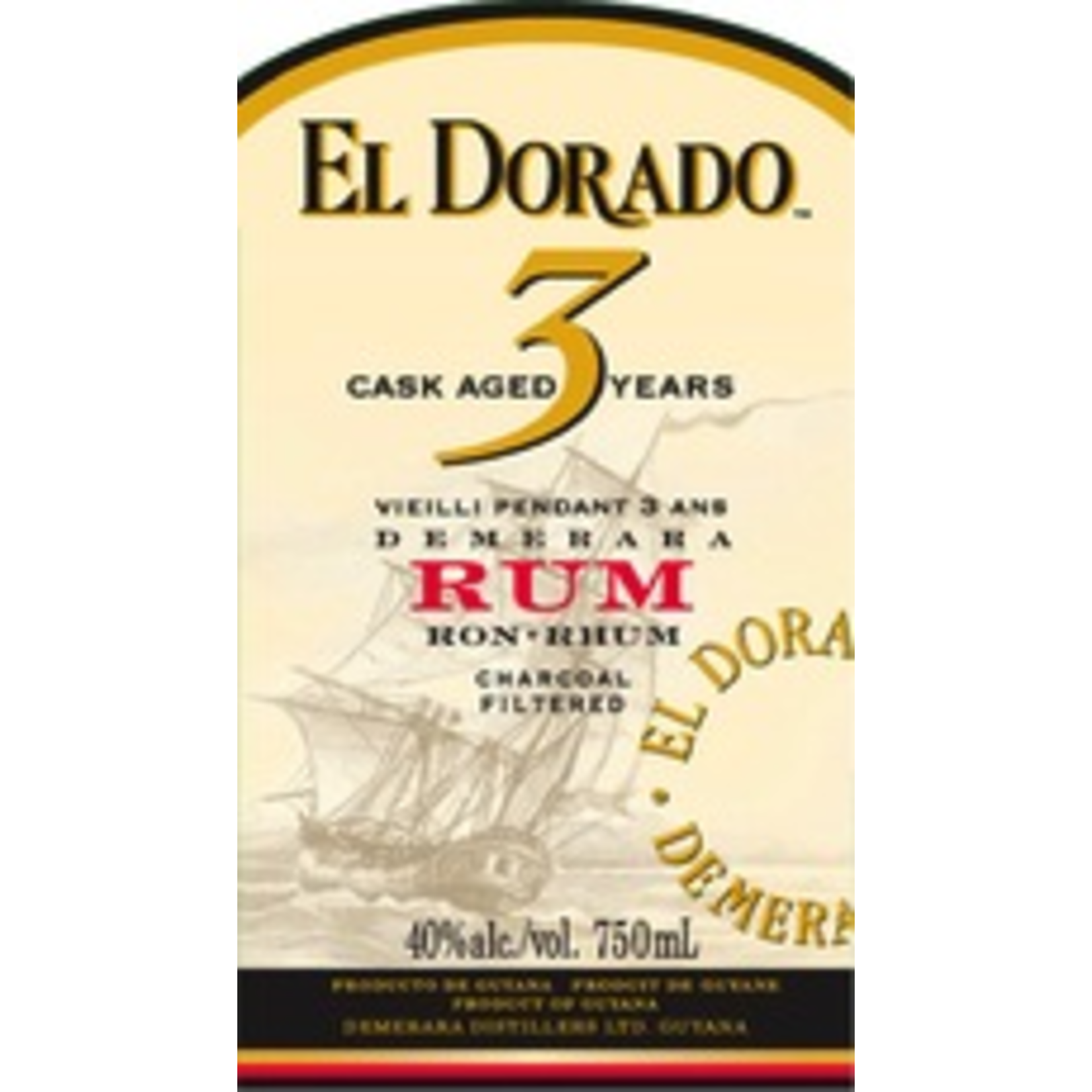 Spirits El Dorado Rum Cask-aged 3-Year White Rum