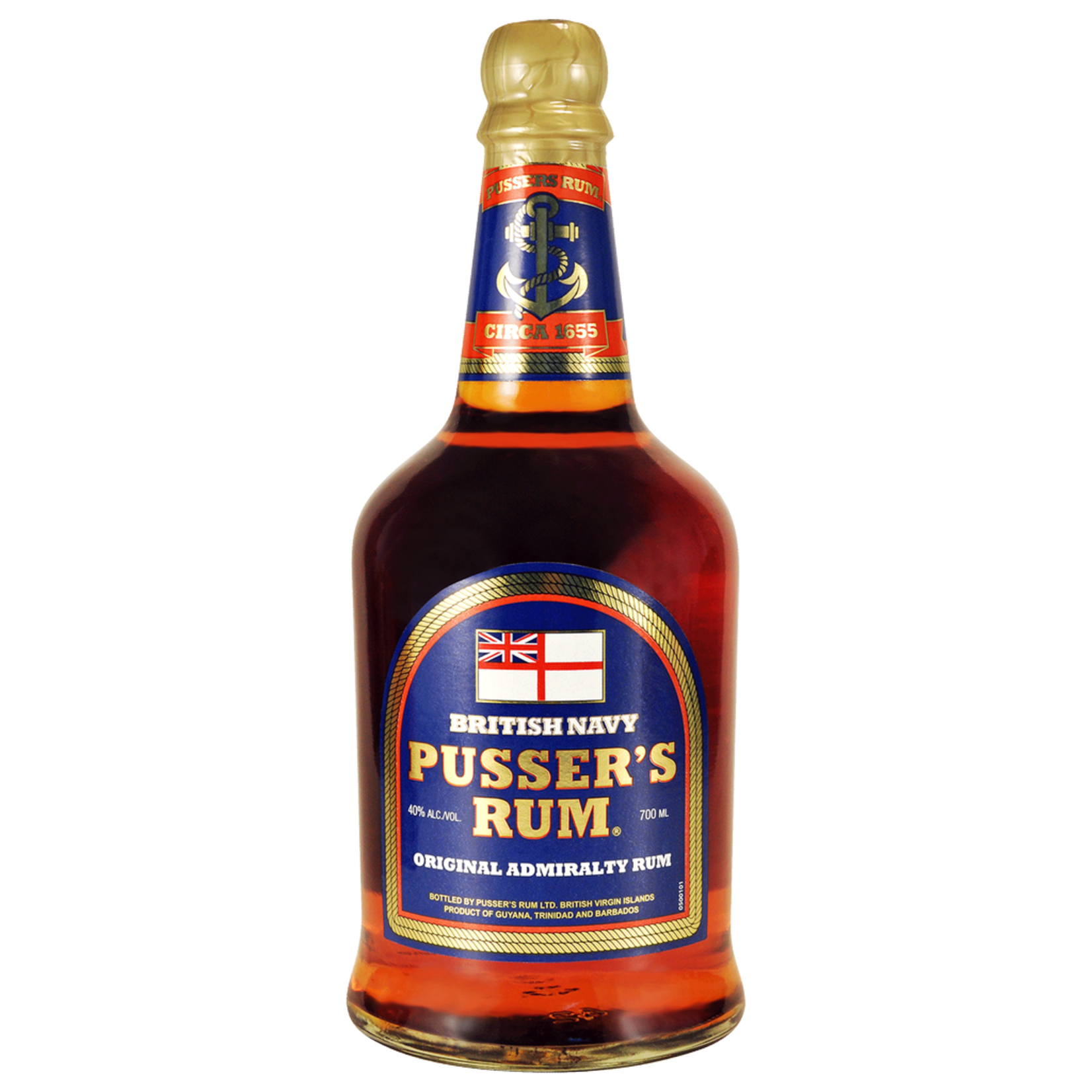 Spirits Pussers British Navy Rum Barbados