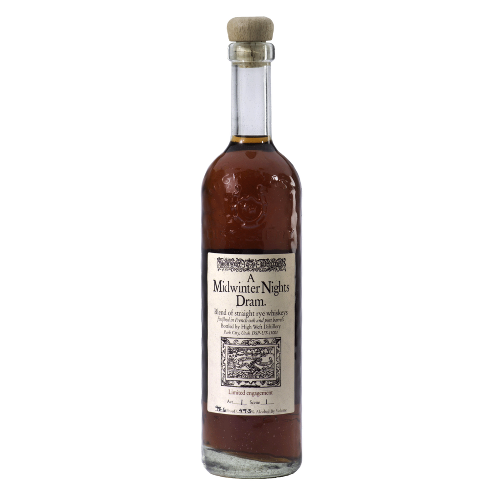 Spirits High West Midwinter Nights Dram Rye Limited Engagement