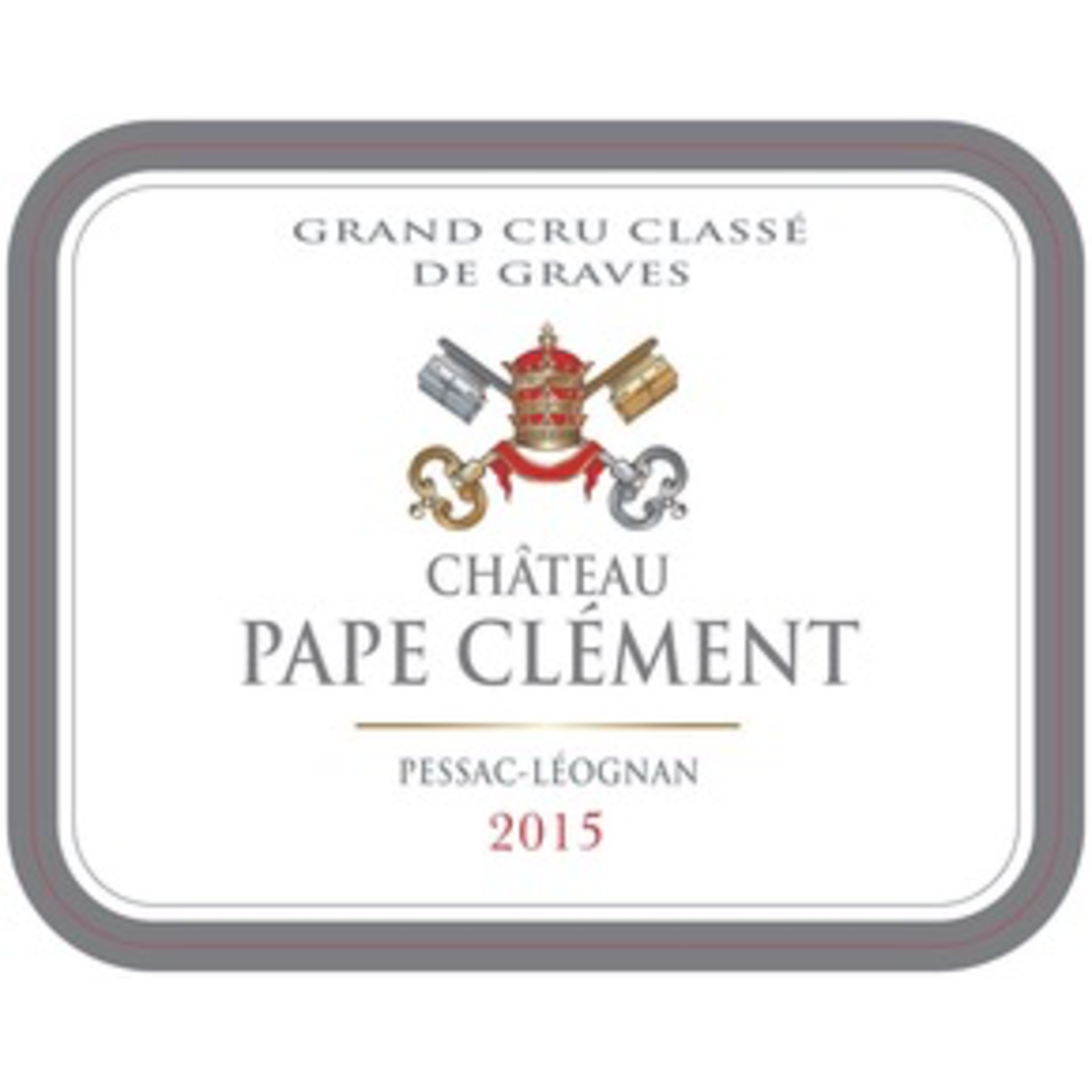 Wine Chateau Pape Clement Pessac-Léognan 2015