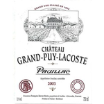 Wine Grand Puy Lacoste 2003